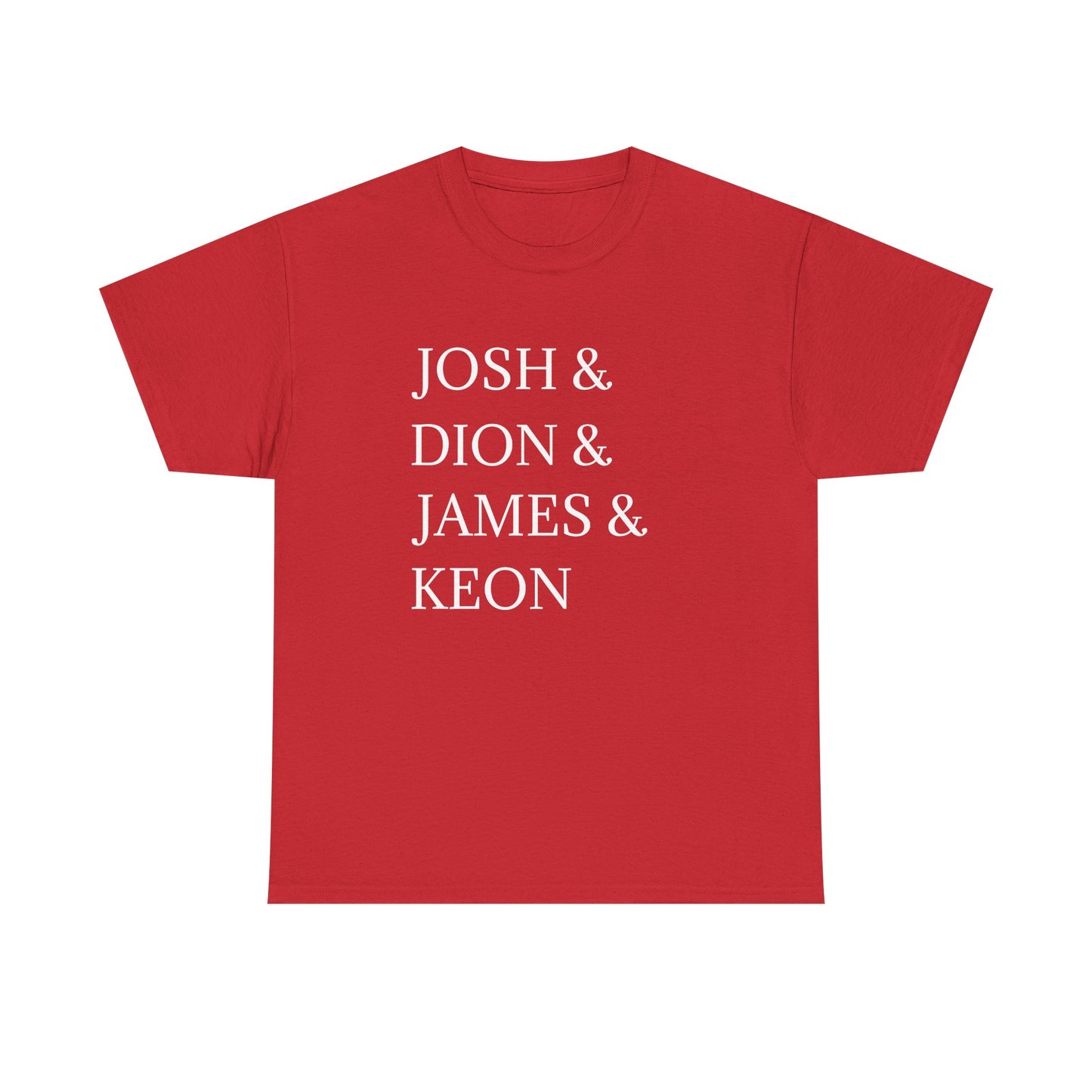 Unisex Heavy Cotton Tee with Personalized Names - Custom Family Shirt, Gift for Friends, Unique Birthday Tee, Casual Wear, Trendy [...]