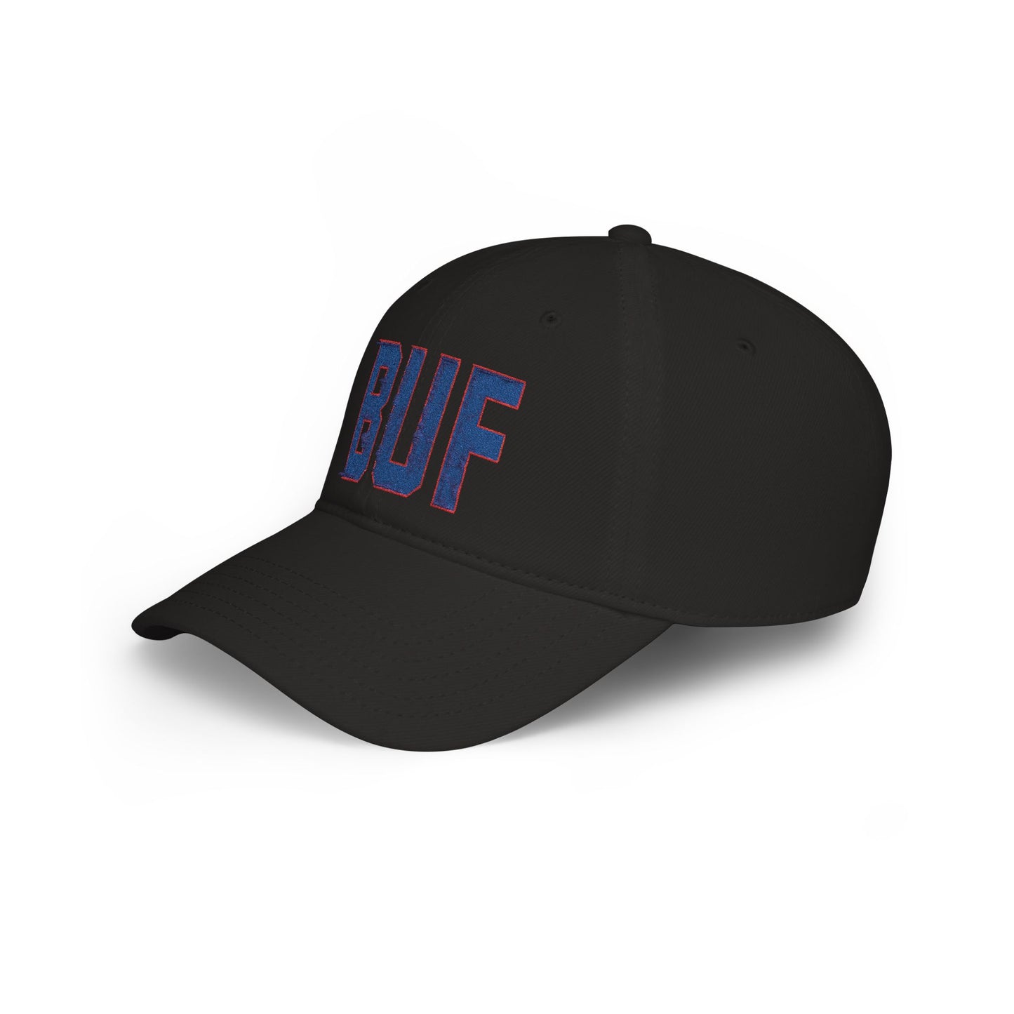BUF Buffalo Football Hat – White Embroidered Hat