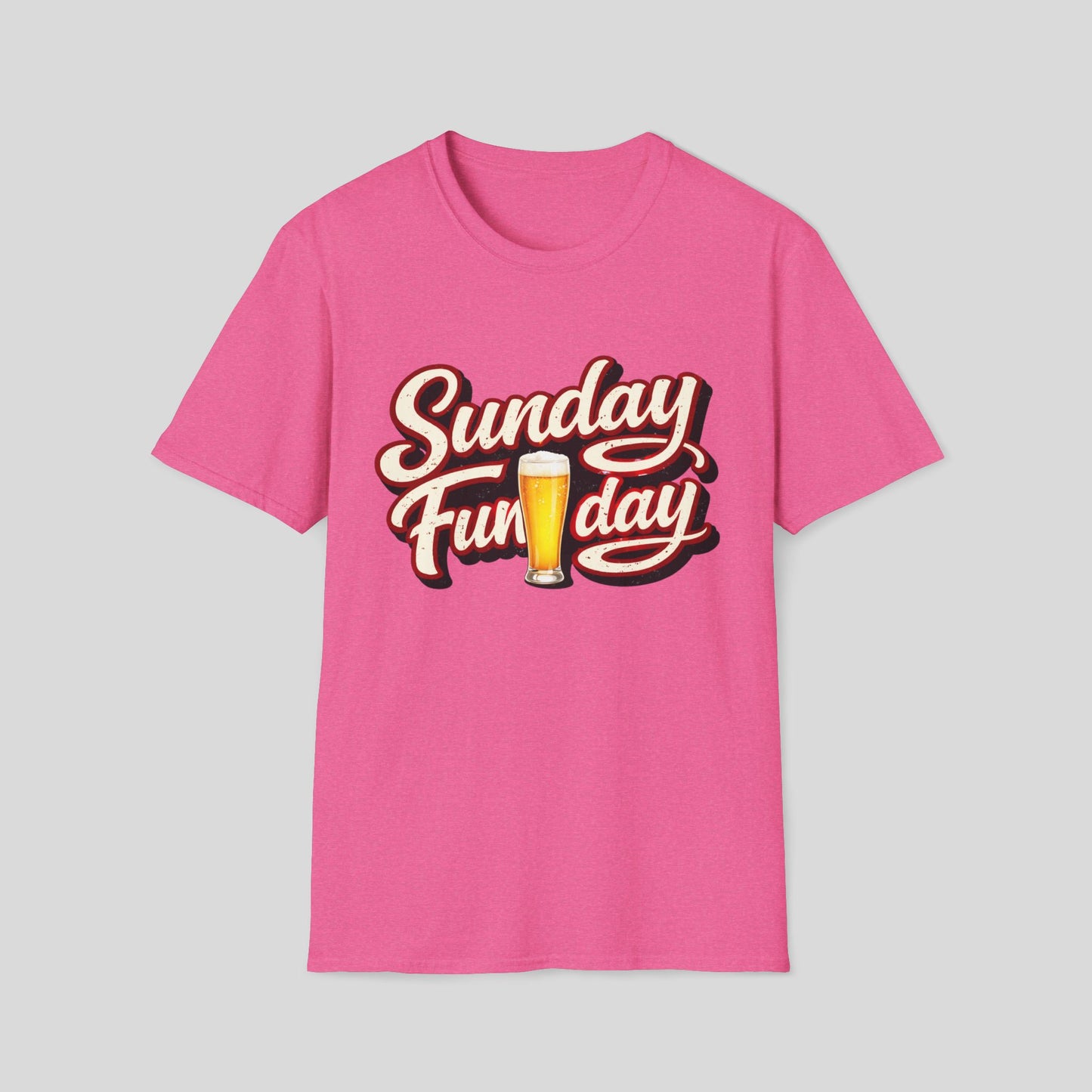 Sunday Funday T-Shirt – Retro Beer Graphic Tee for Brunch & Weekend Fun