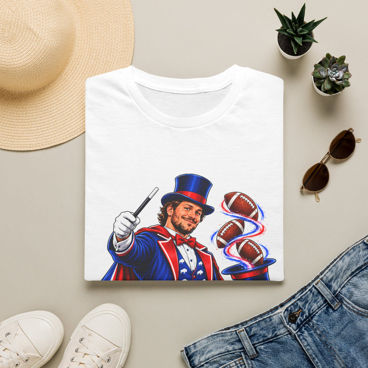 The Magician Magic Trick T-Shirt - Buffalo Footbal - TeesRus716