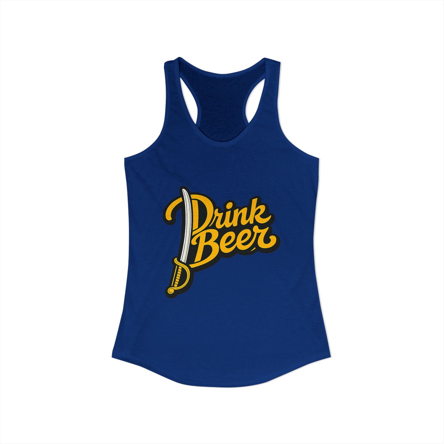Women’s Drink Beer Buffalo Hockey Tank Top – Retro 716 Racerback Graphic Tank | Teesrus716