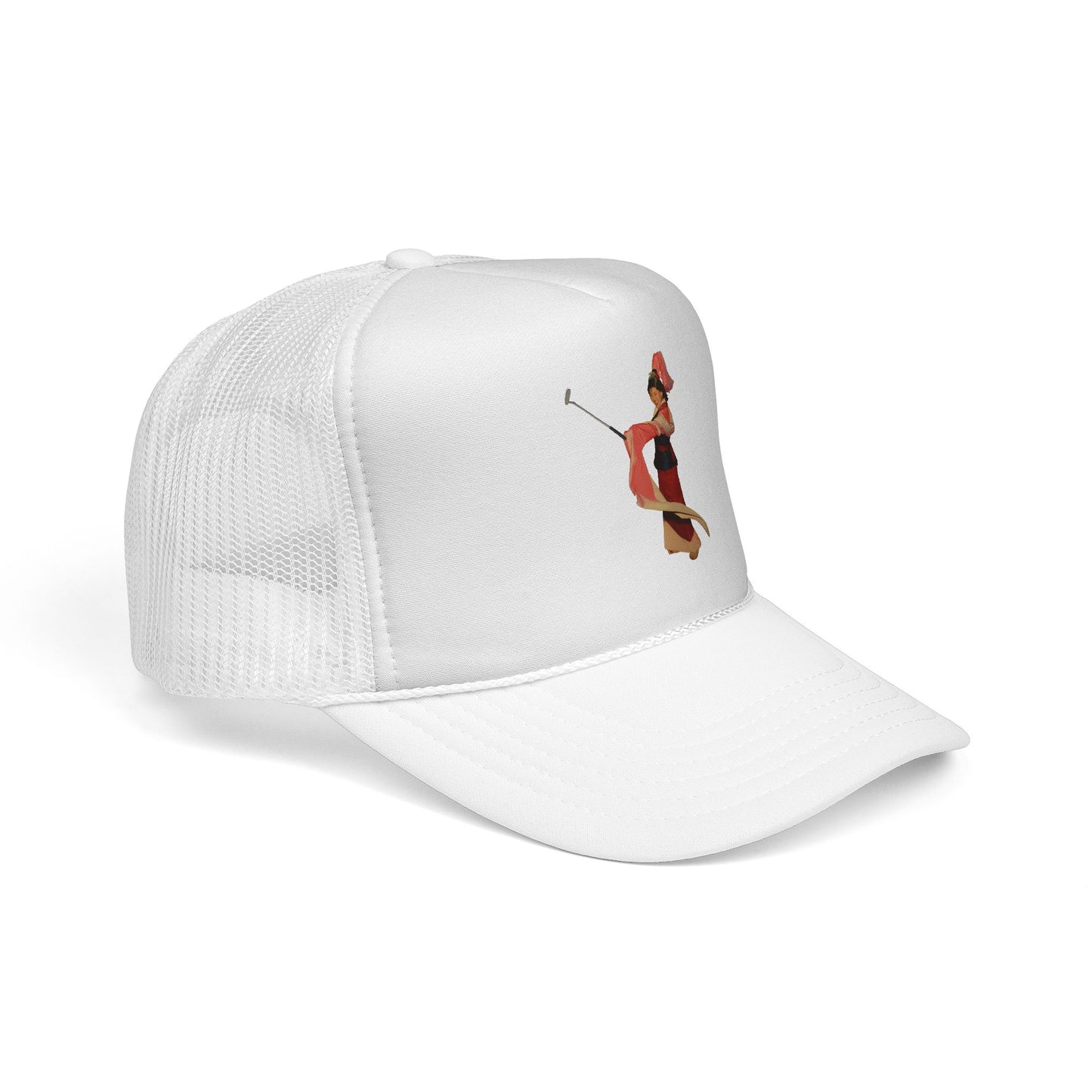 Vintage Belly Dancer Trucker Cap – Retro Dance Illustration Hat