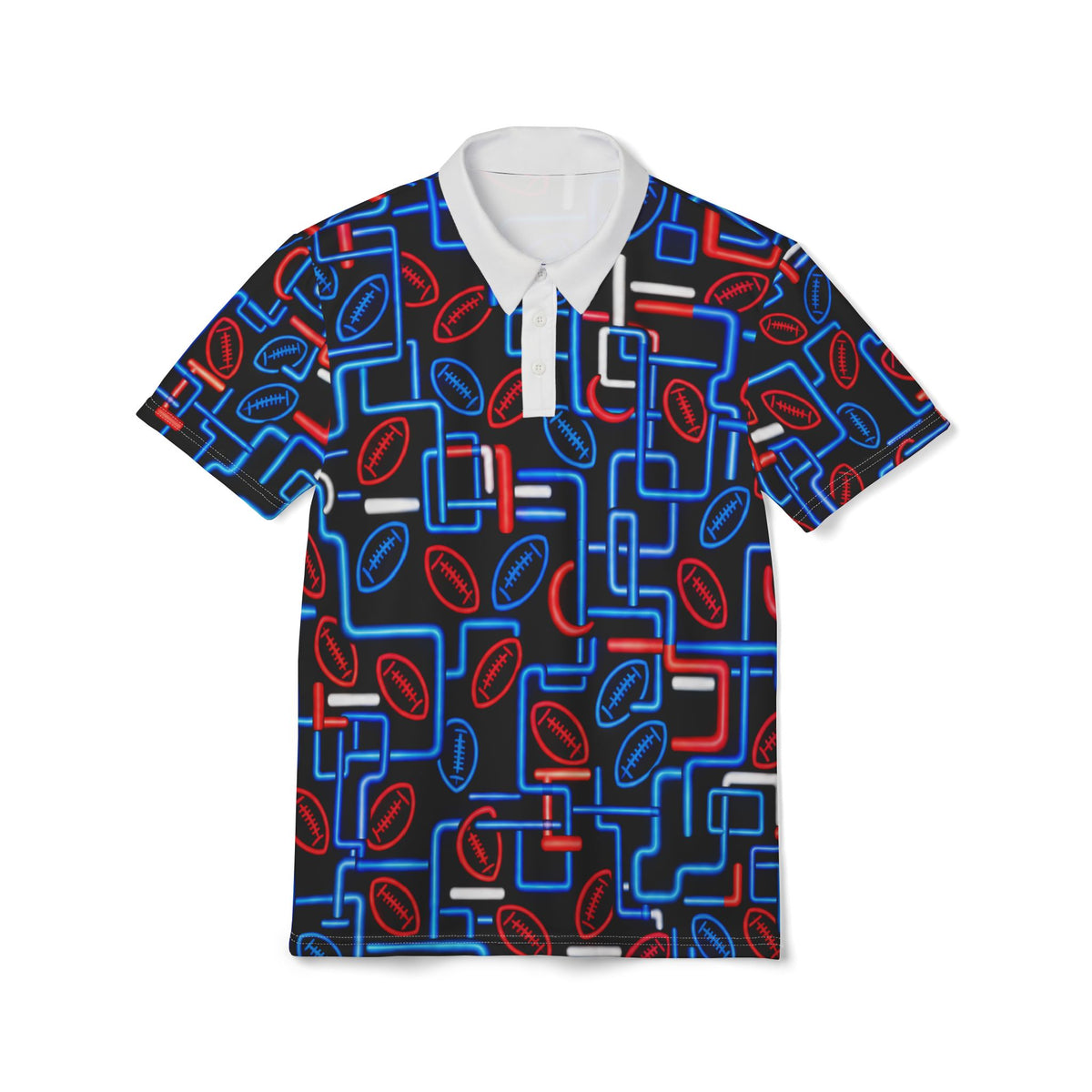 Buffalo Football Dan Flashes Inspired Polo – The Pattern Is INSANE!