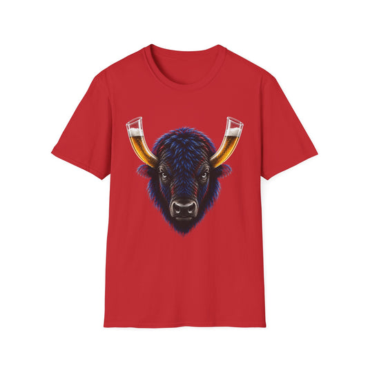 Buffalo Beer Horn T-Shirt – Buffalo Football Tailgate Shirt | 716 Game Day Apparel