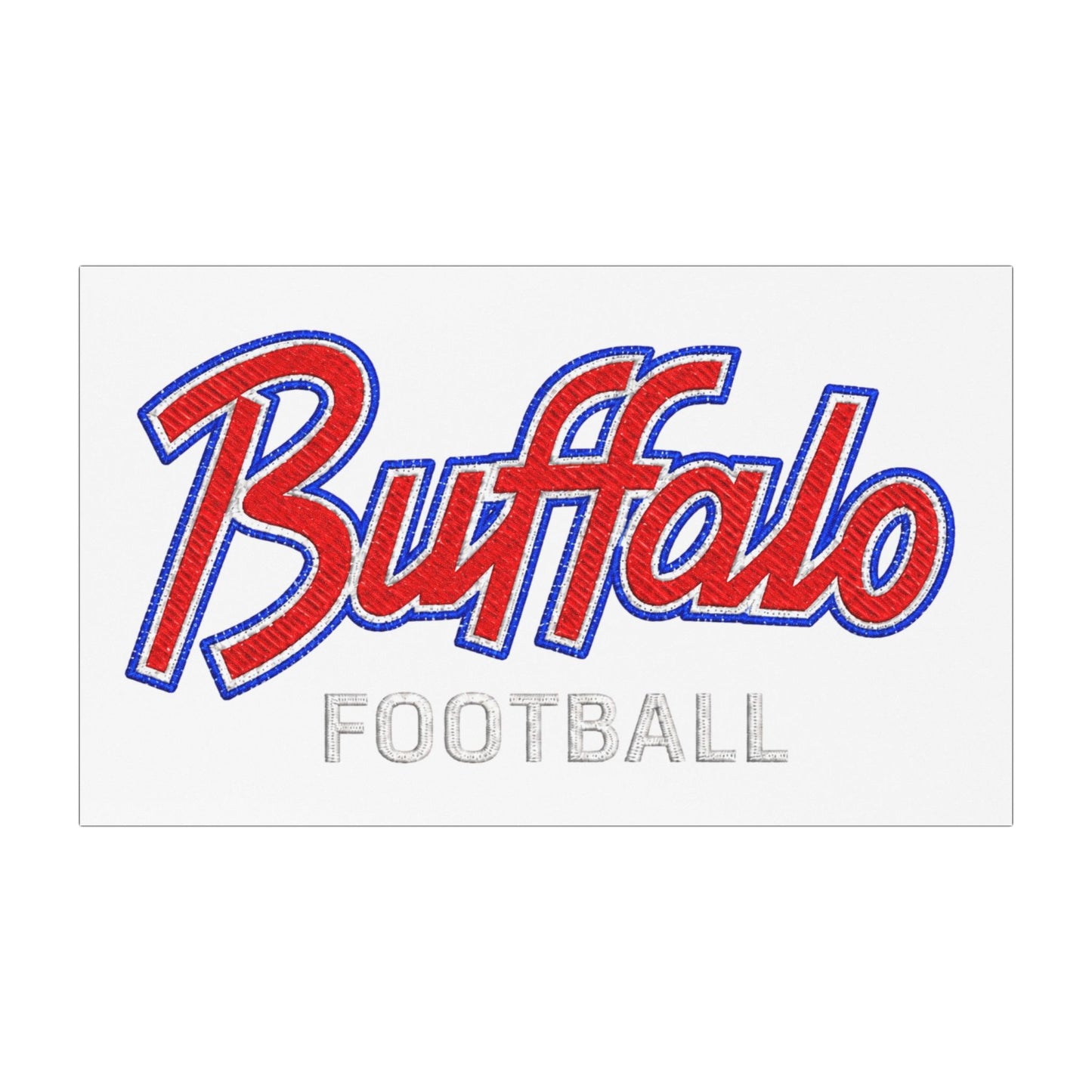 Buffalo Football Car Magnet | Script Logo Team Decal