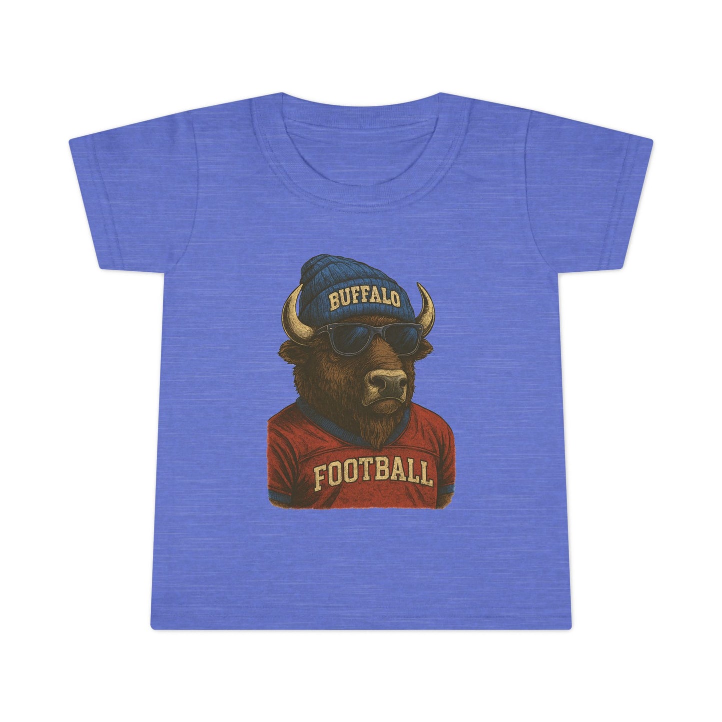Toddler T-shirt with Buffalo Wearing Buffalo Tshirt Design