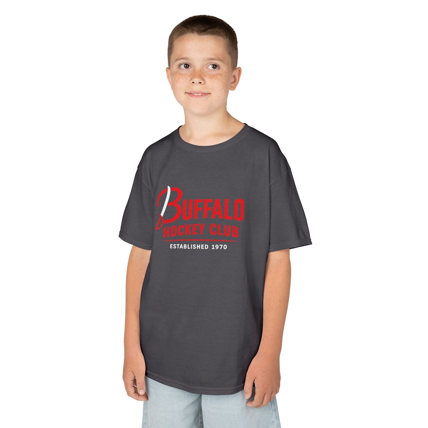 Buffalo Hockey Club Kids T‑Shirt — Youth Ice Hockey Fan Tee