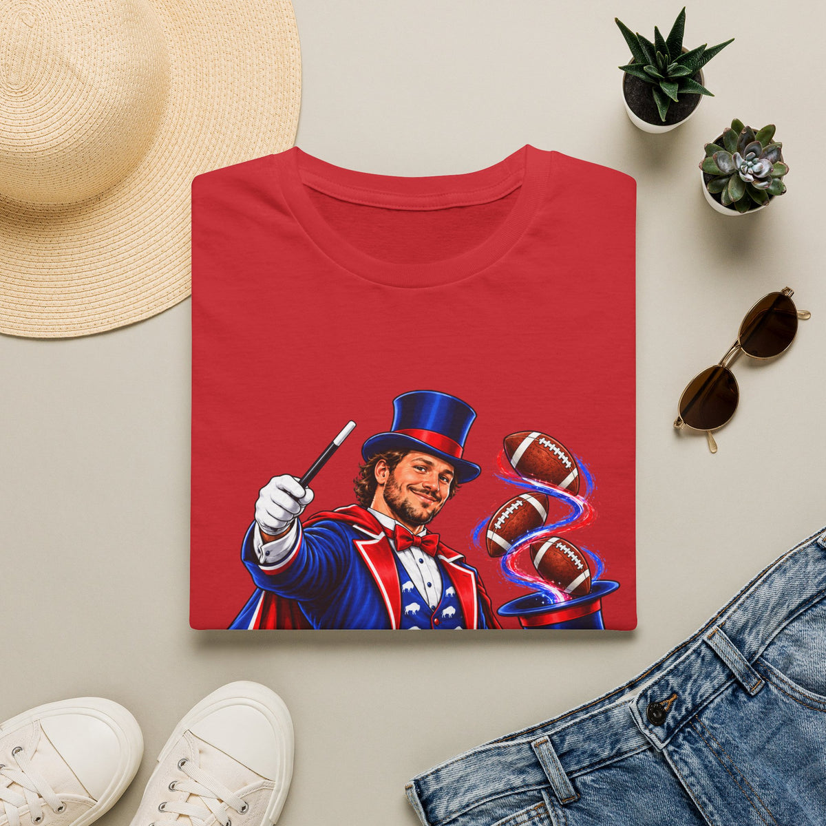 The Magician Magic Trick T-Shirt - Buffalo Footbal - TeesRus716