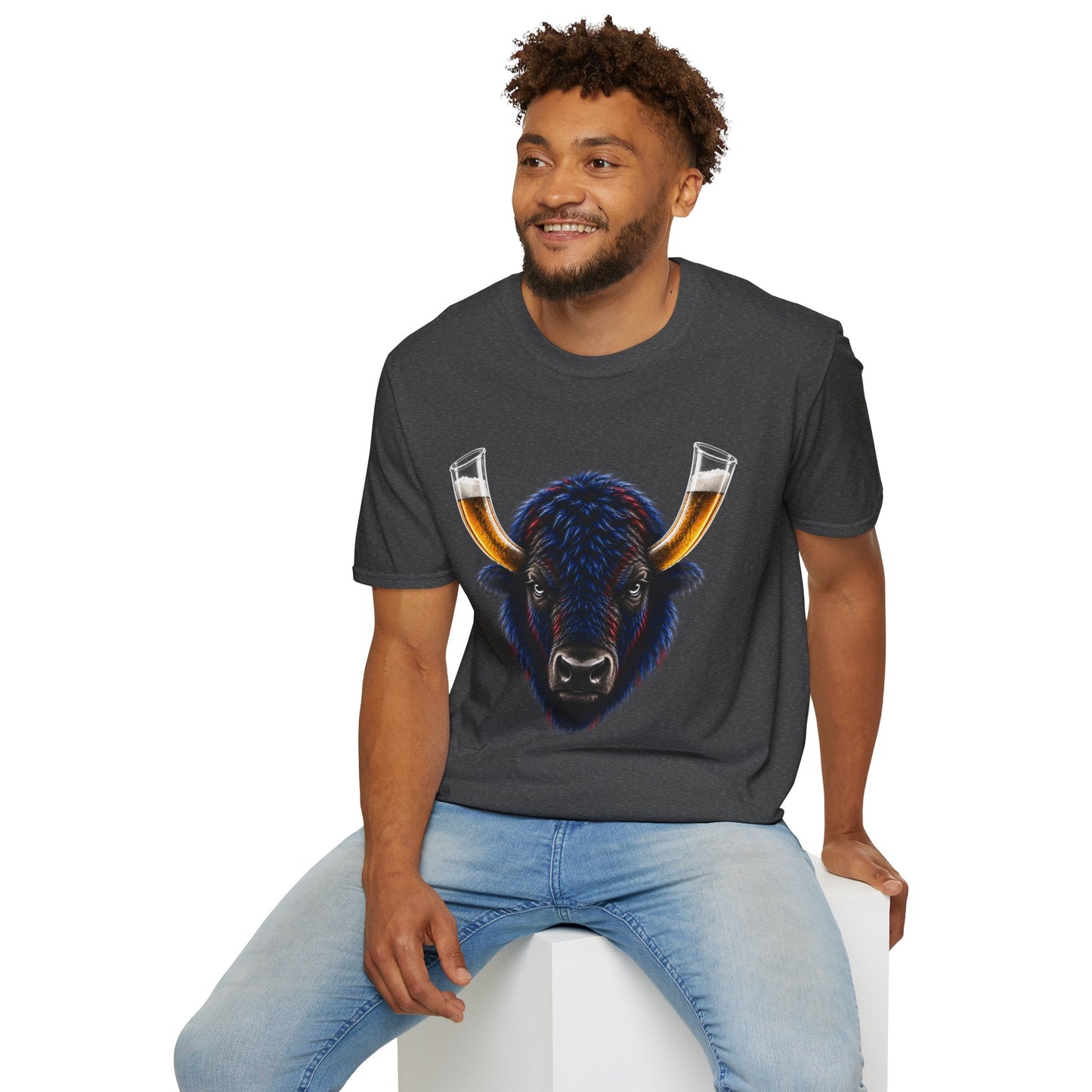 Buffalo Beer Horn T-Shirt – Buffalo Football Tailgate Shirt | 716 Game Day Apparel