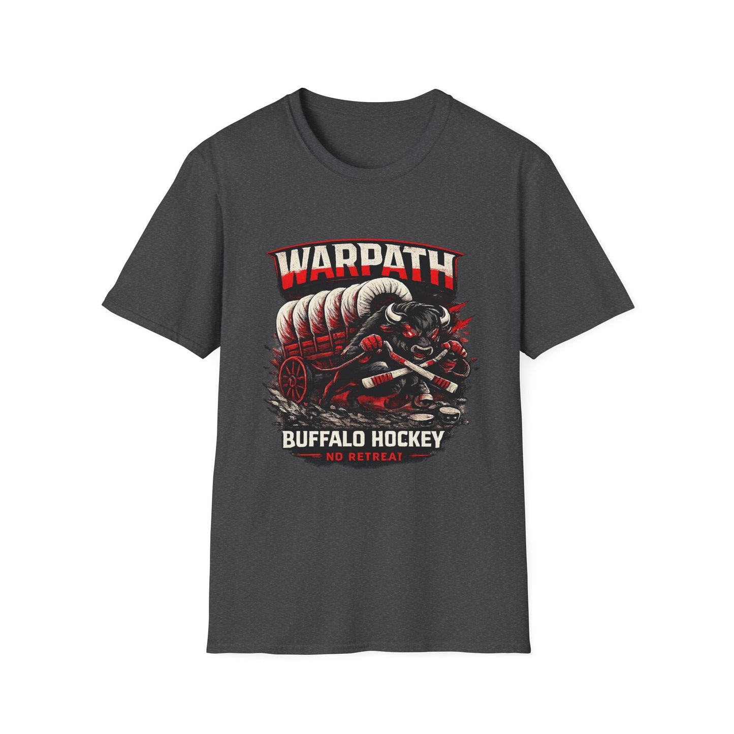 Buffalo Hockey Warpath Tee — Black & Red Fan T-Shirt