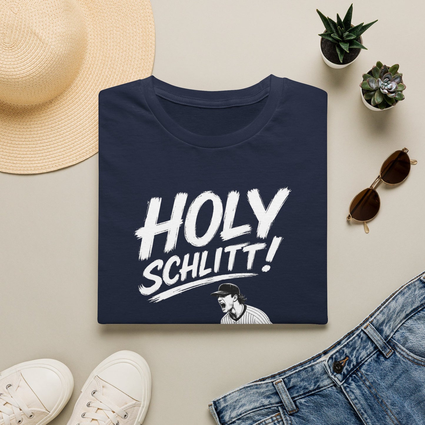 Holy Schlitt! New York Baseball T-Shirt – Retro NYC Pitcher Graphic Tee | Teesrus716