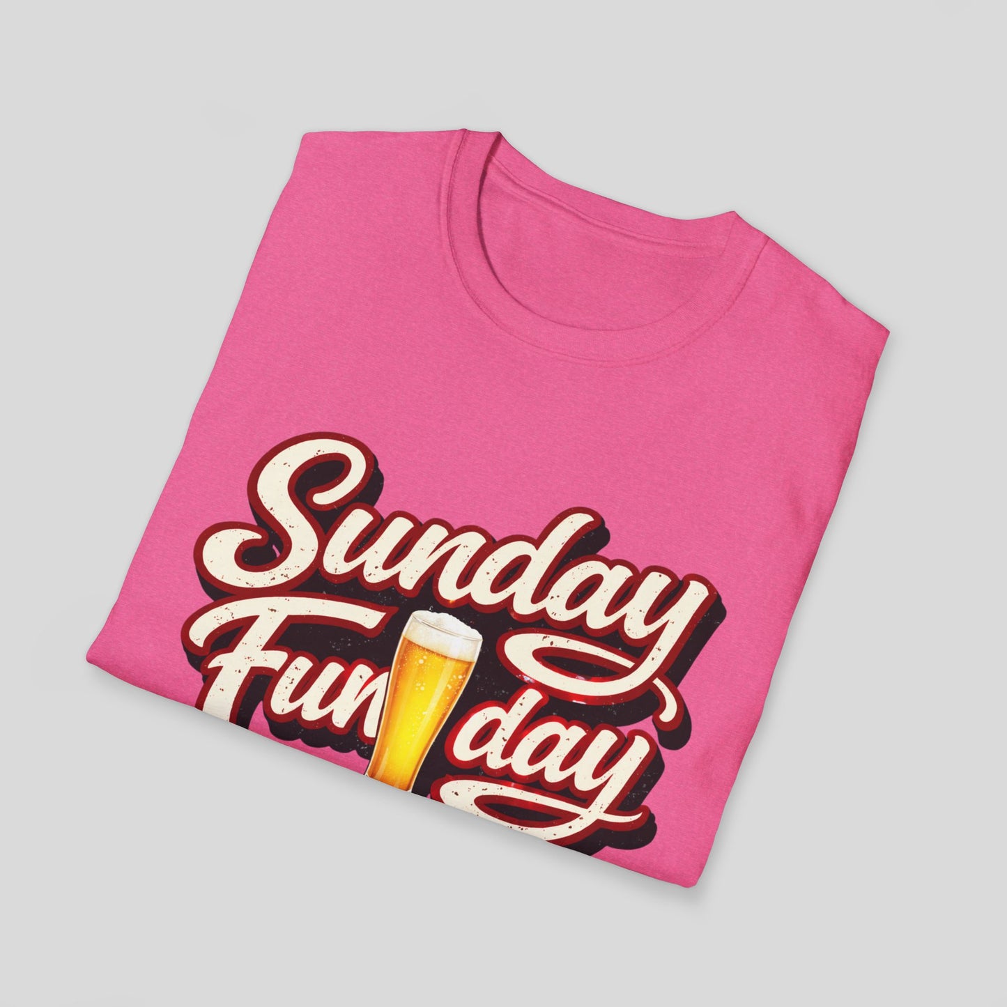 Sunday Funday T-Shirt – Retro Beer Graphic Tee for Brunch & Weekend Fun