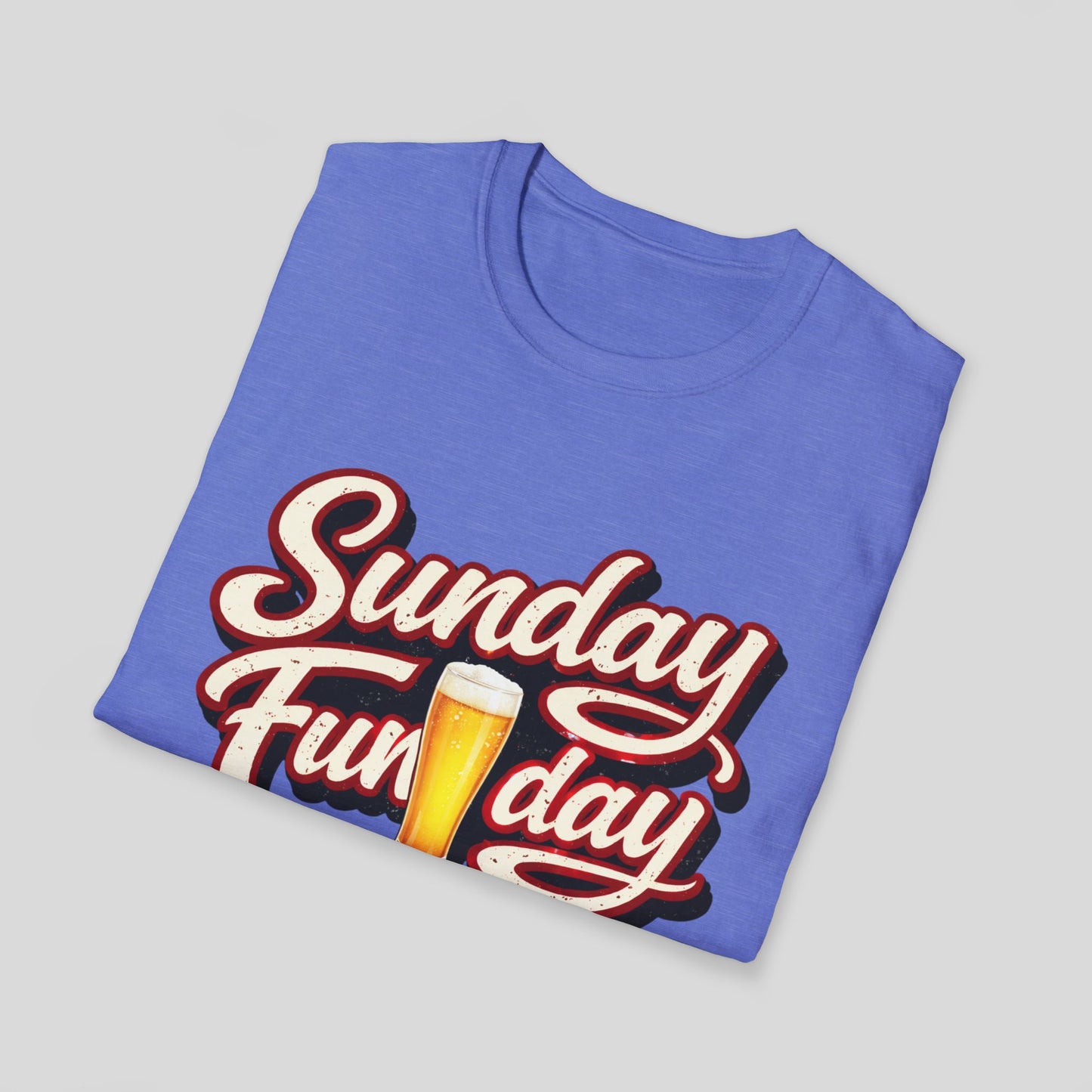 Sunday Funday T-Shirt – Retro Beer Graphic Tee for Brunch & Weekend Fun