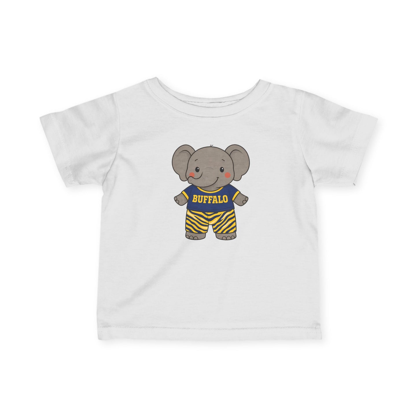 Buffalo Hockey Toddler T-Shirt – Mini Elephant Graphic Tee | 716 Kids Apparel | Teesrus716