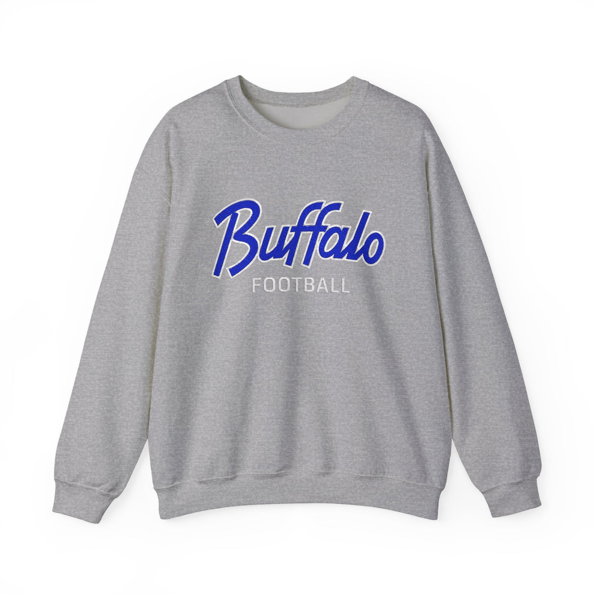 Buffalo Football Nickel City Crewneck Sweatshirt | Vintage Embroidered Buffalo Football Sweatshirt