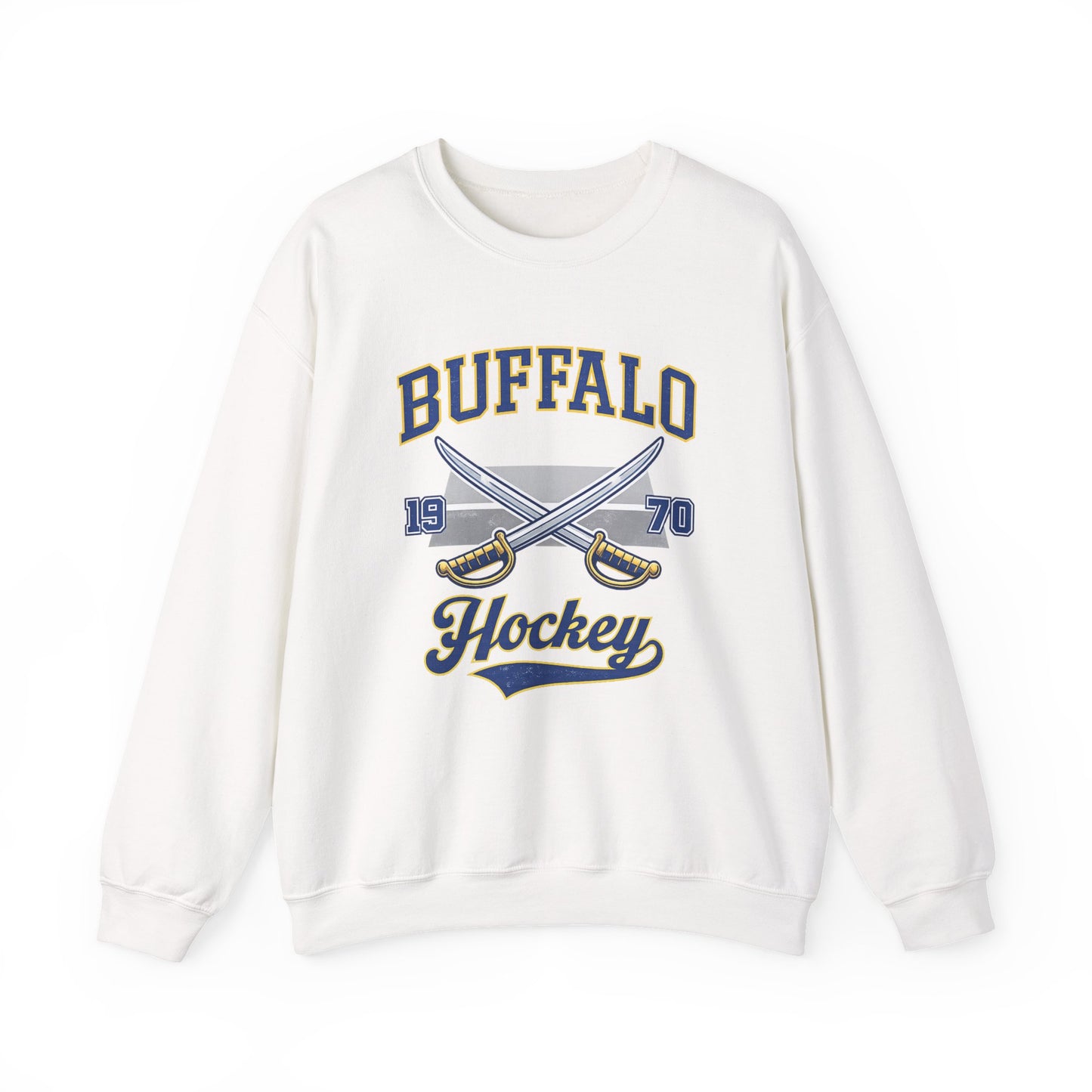 Buffalo Hockey Sweatshirt – Vintage 1970 Crewneck 716 Hockey Apparel | Teesrus716