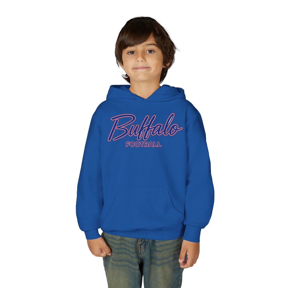 Youth Buffalo Football Hoodie – Kids 716 Football Sweatshirt