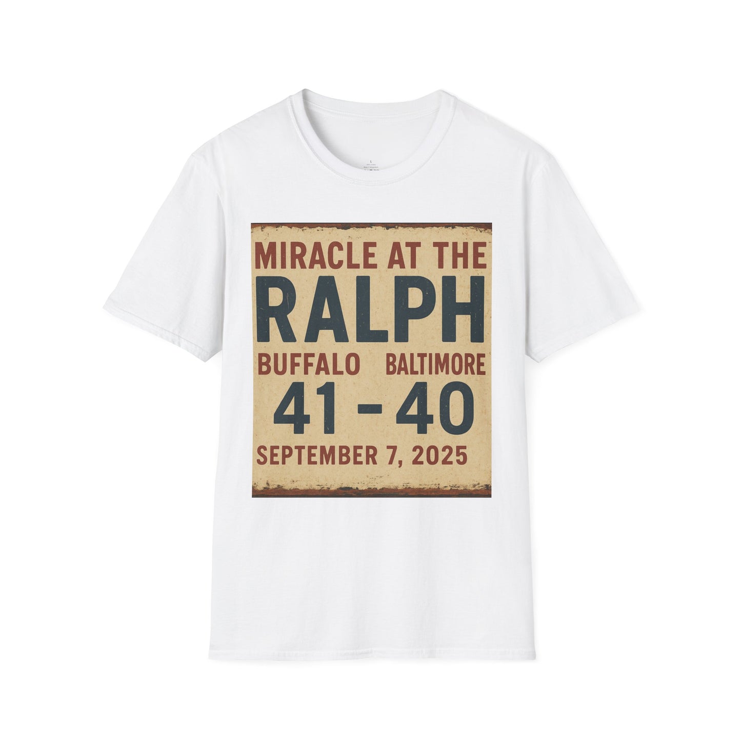 Football T-Shirt - Miracle at the Ralph Buffalo Football Shirt