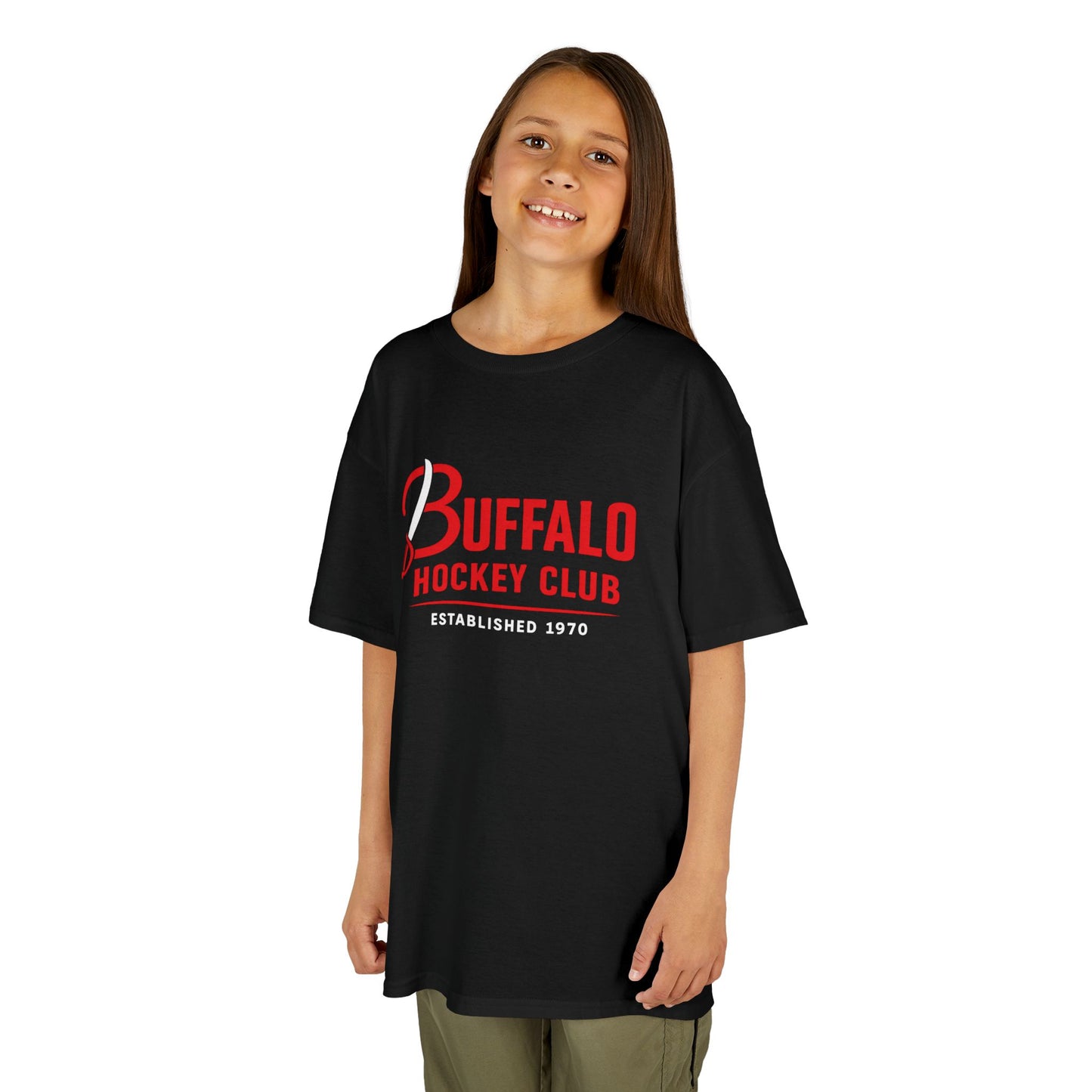 Buffalo Hockey Club Kids T‑Shirt — Youth Ice Hockey Fan Tee