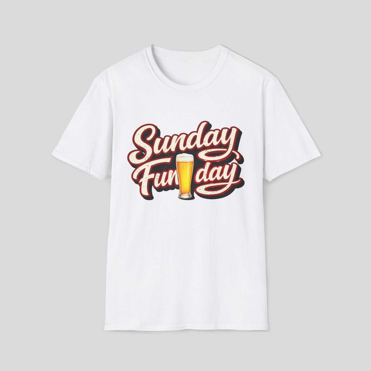 Sunday Funday T-Shirt – Retro Beer Graphic Tee for Brunch & Weekend Fun