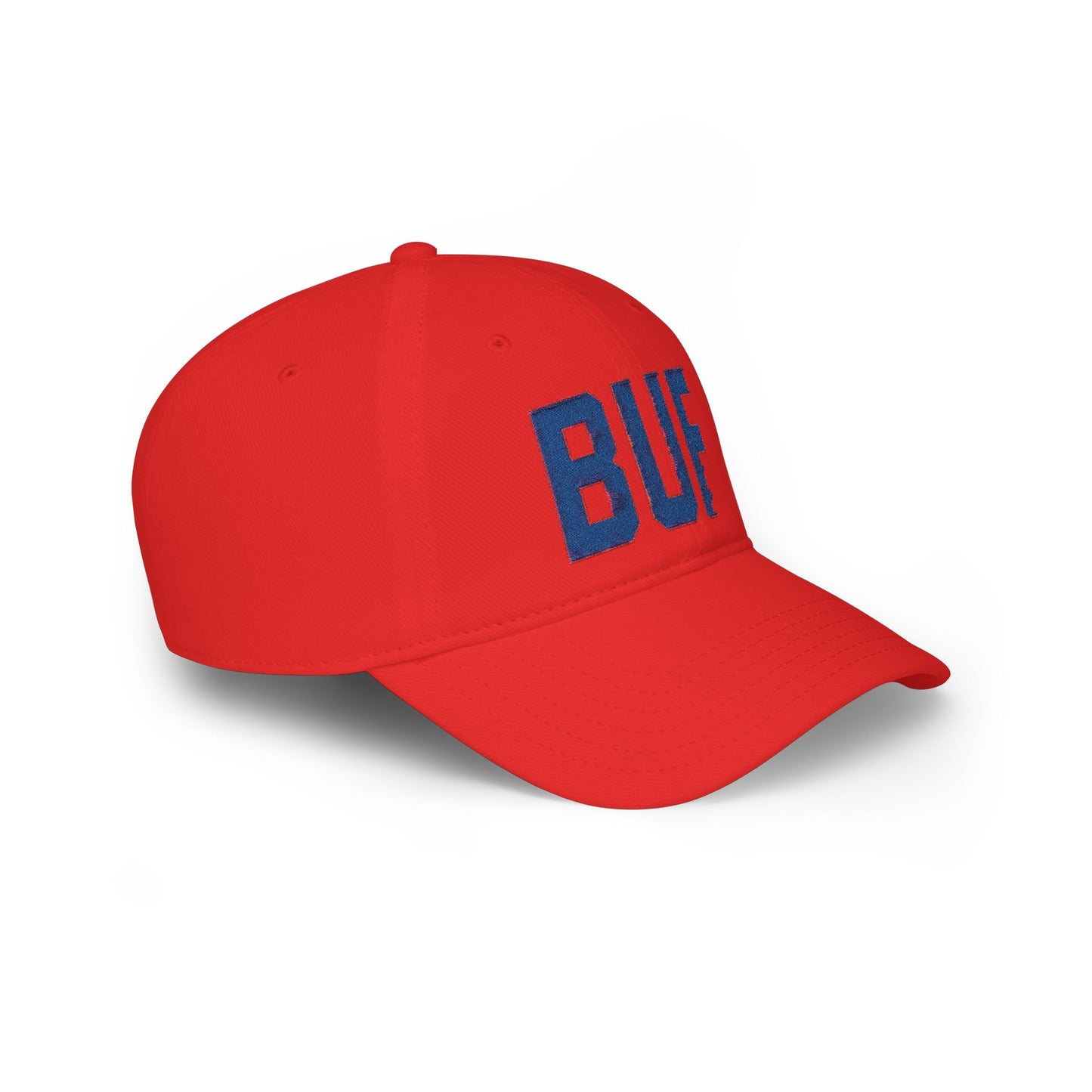 BUF Buffalo Football Hat – White Embroidered Hat