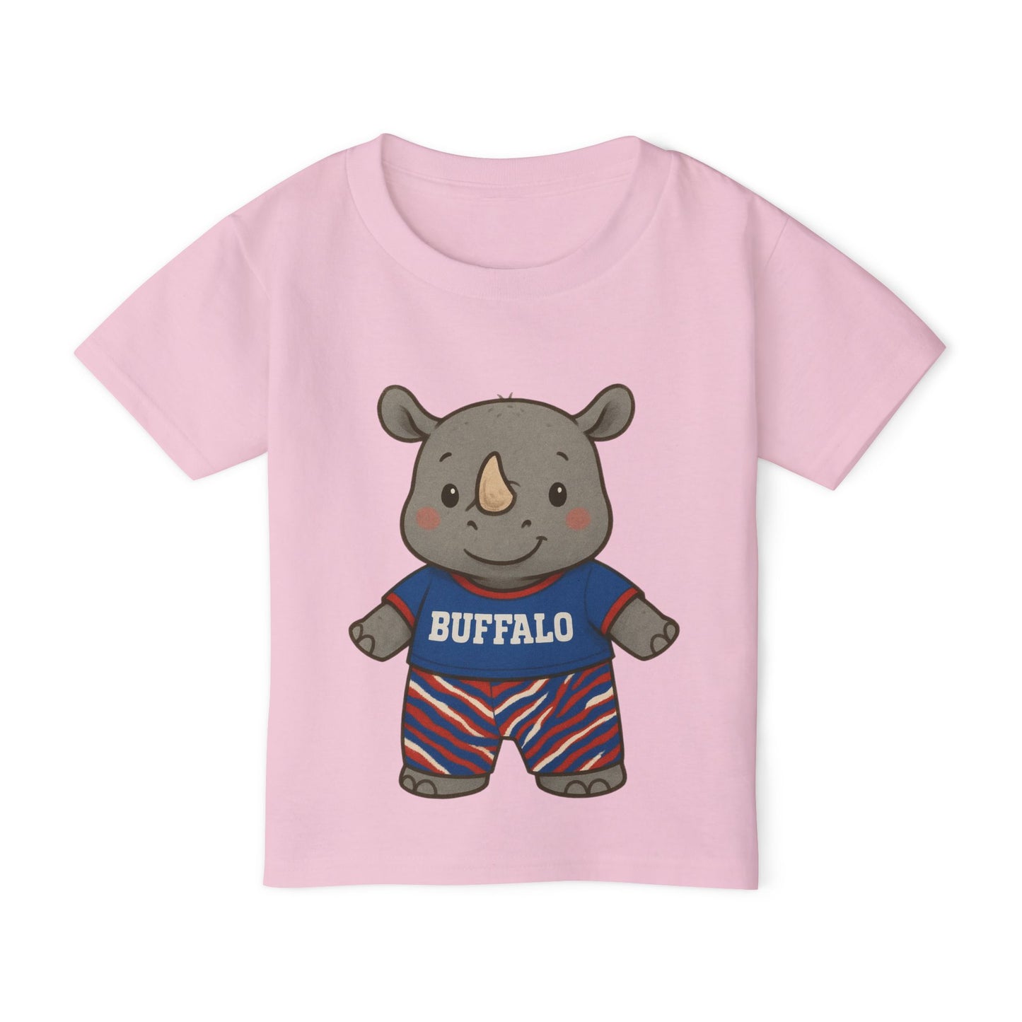 Buffalo Toddler Tee - Baby Rhino Design