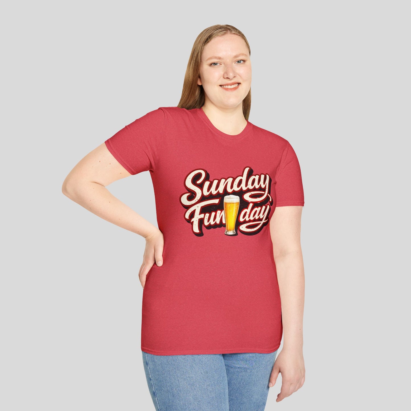 Sunday Funday T-Shirt – Retro Beer Graphic Tee for Brunch & Weekend Fun