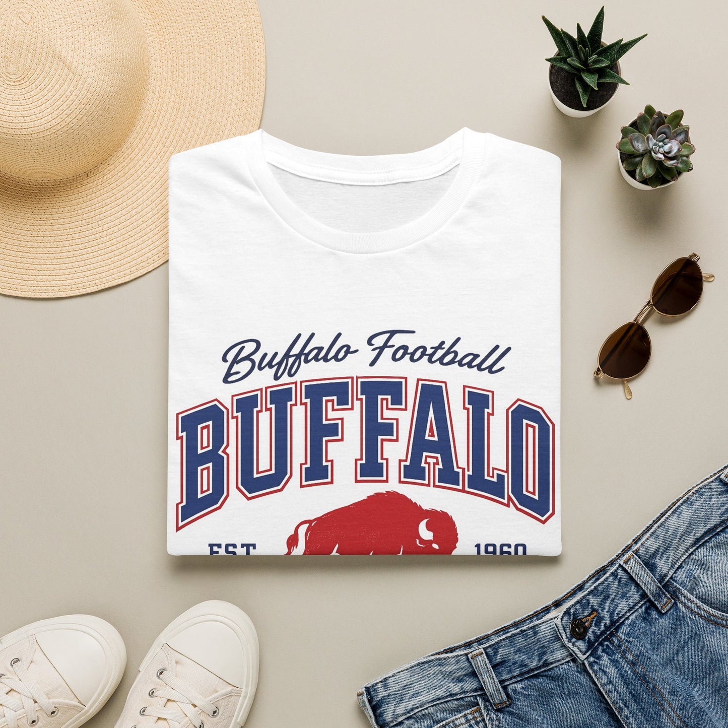Buffalo Football Shirt | Vintage Buffalo Football T-Shirt | Buffalo Bison Fan Apparel