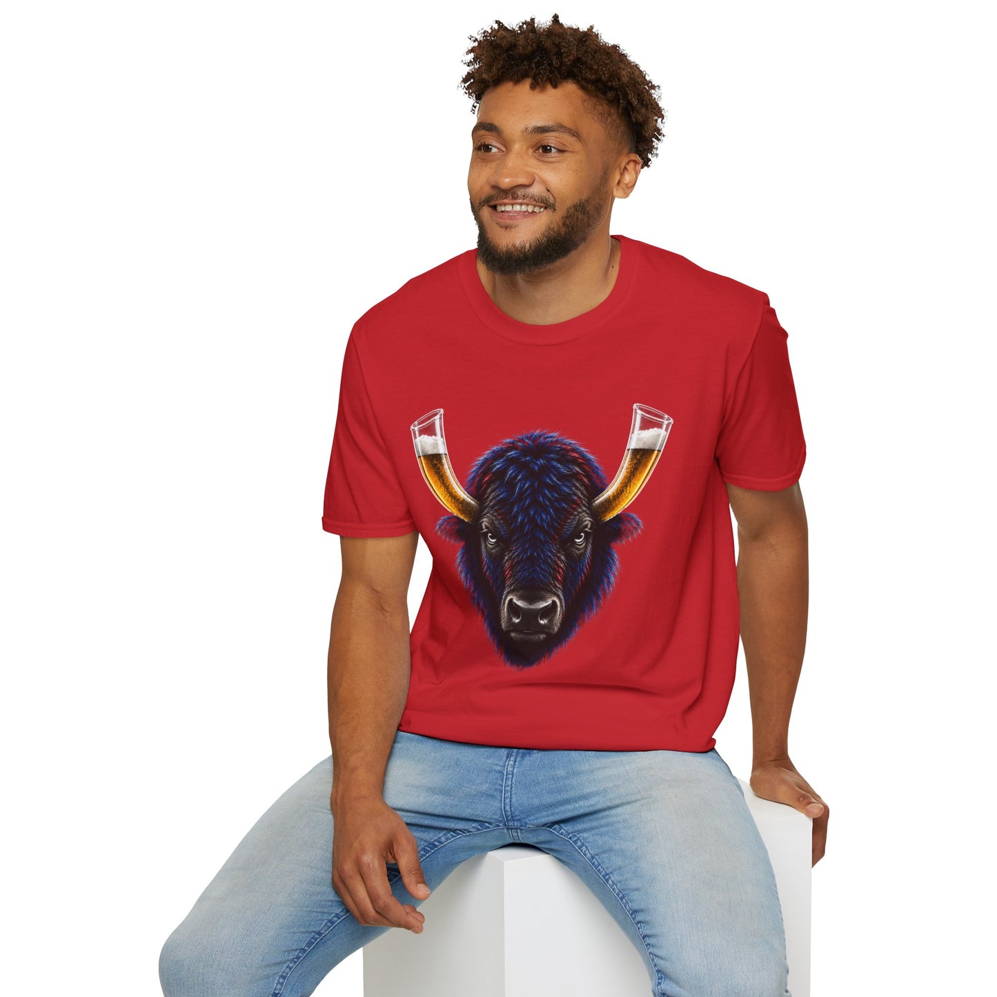 Buffalo Beer Horn T-Shirt – Buffalo Football Tailgate Shirt | 716 Game Day Apparel