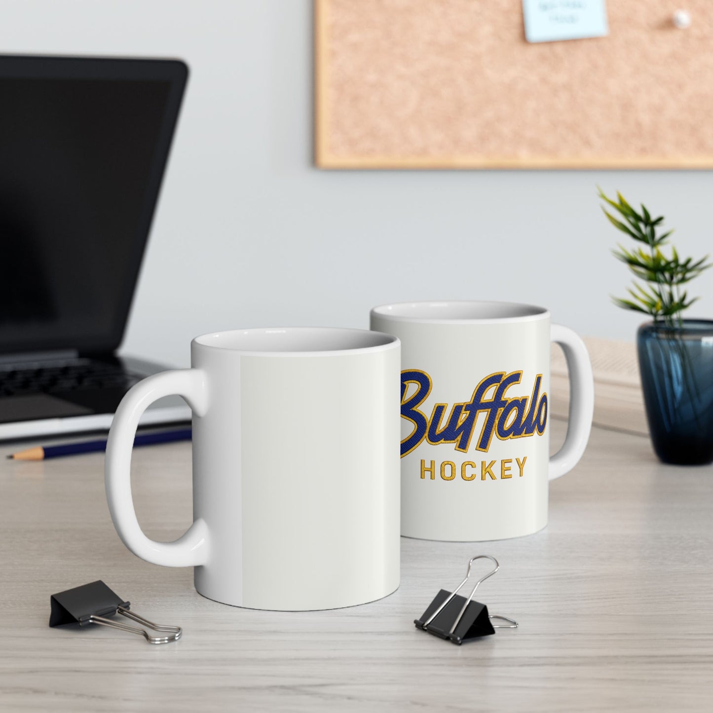 Buffalo Hockey Ceramic Mug — Team Logo Coffee Cup (11oz, 15oz)