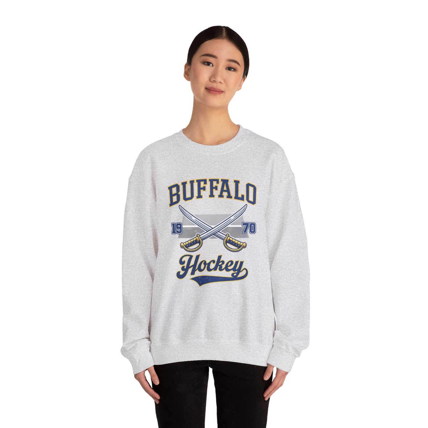Buffalo Hockey Sweatshirt – Vintage 1970 Crewneck 716 Hockey Apparel | Teesrus716