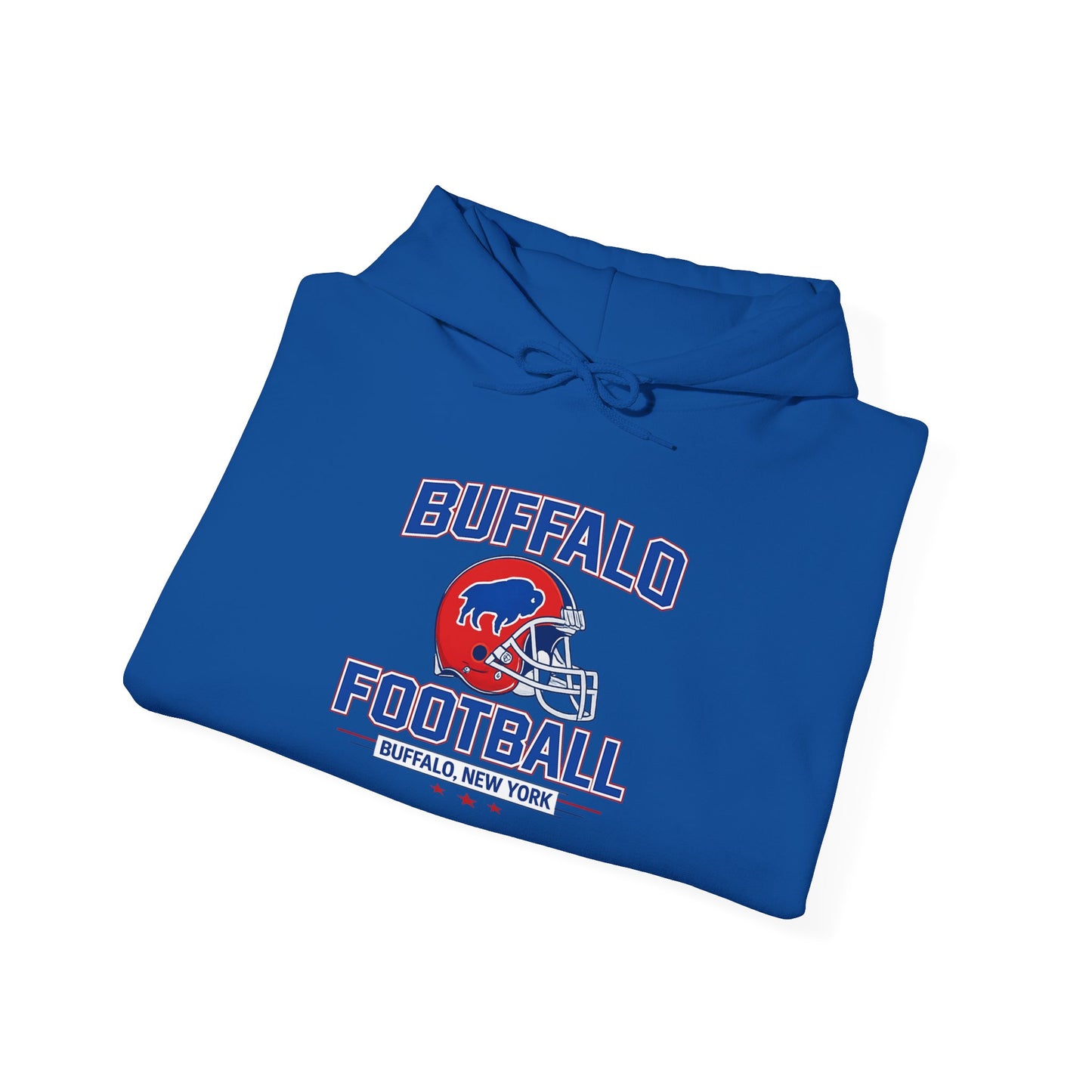 Buffalo Football Hoodie | Vintage Buffalo Helmet Pullover Hoodie | Buffalo NY Fan Apparel