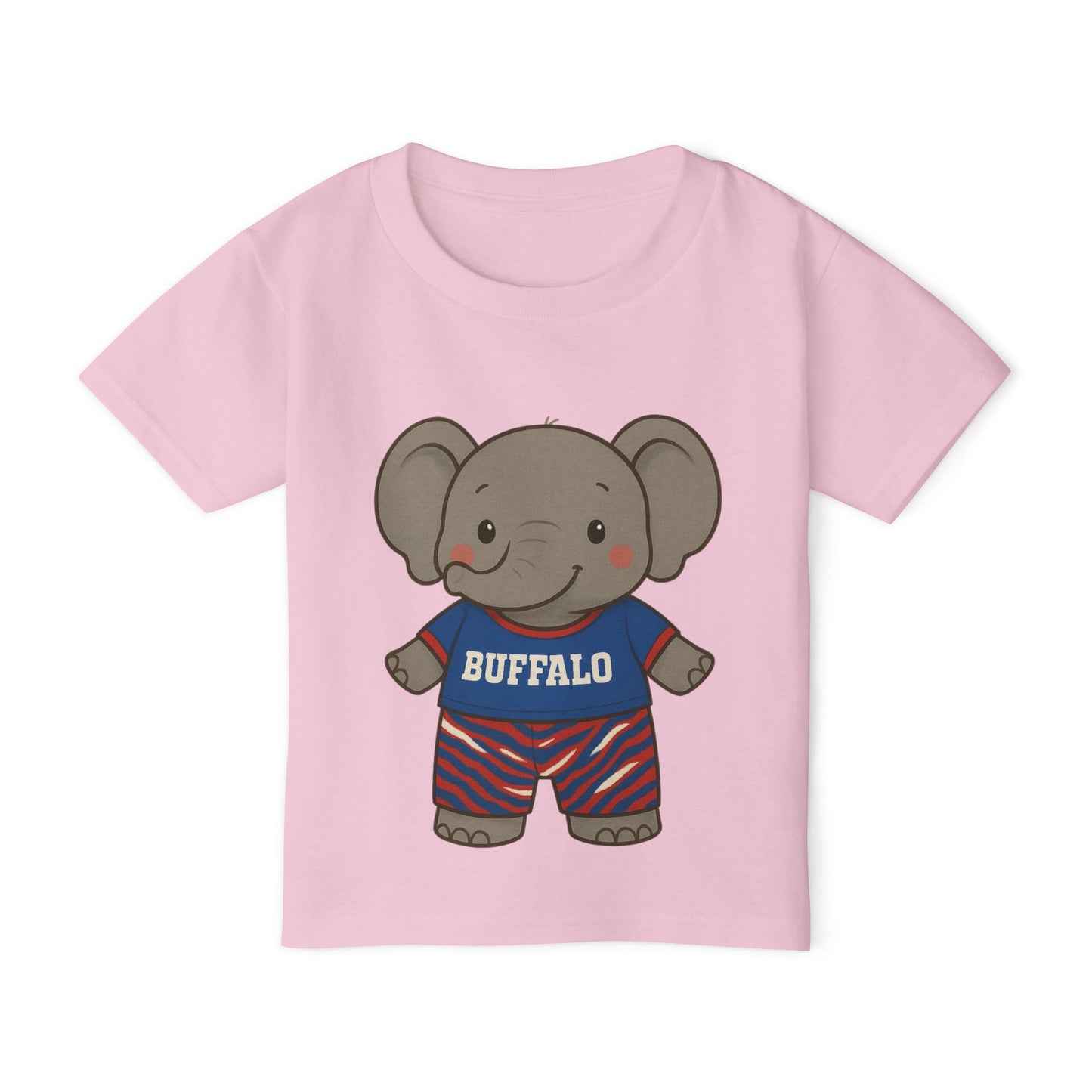Toddler T-shirt - Buffalo Baby Elephant Design