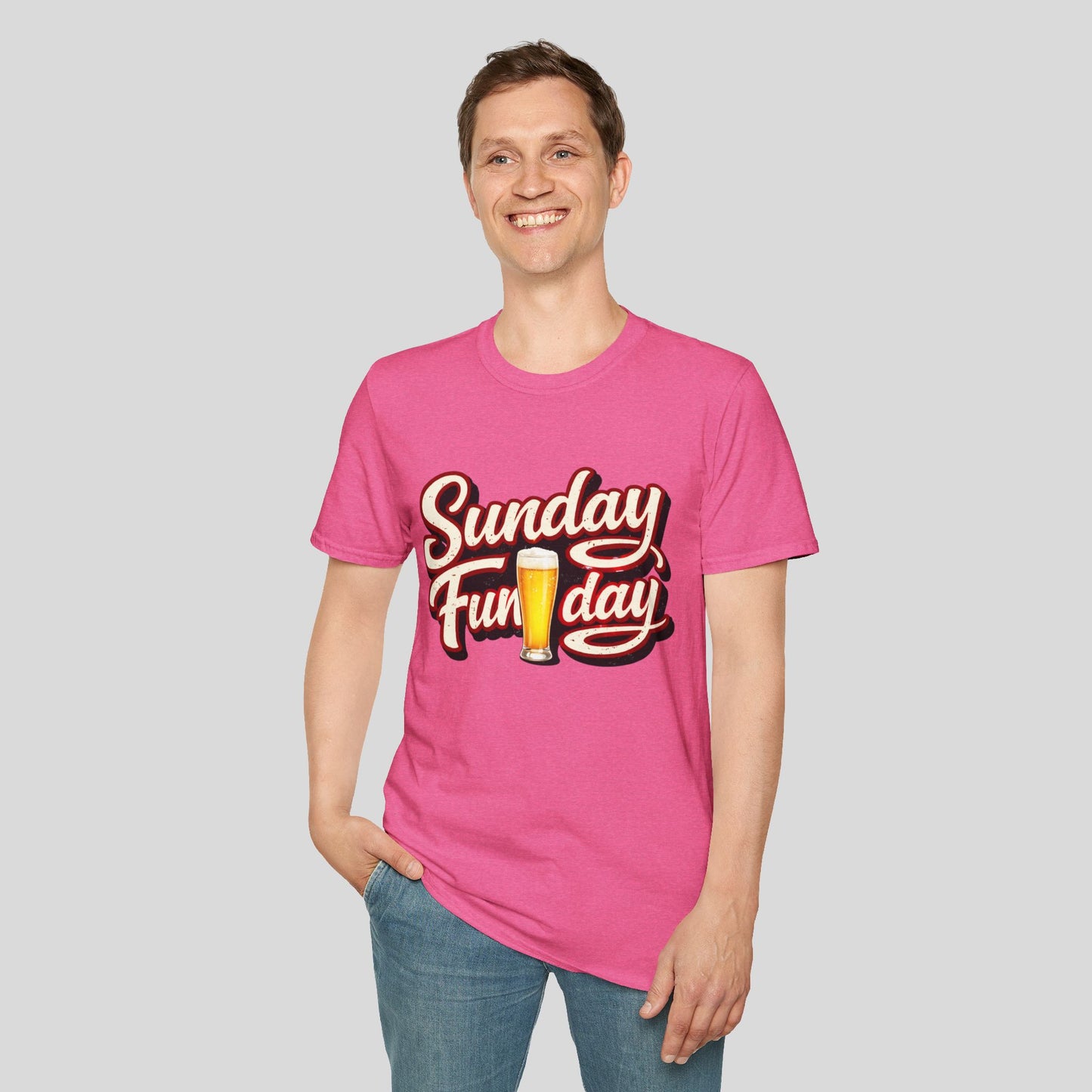 Sunday Funday T-Shirt – Retro Beer Graphic Tee for Brunch & Weekend Fun
