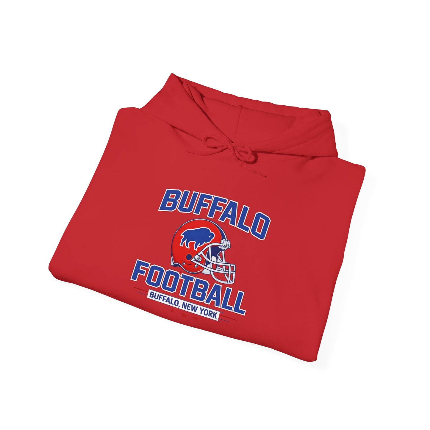 Buffalo Football Hoodie | Vintage Buffalo Helmet Pullover Hoodie | Buffalo NY Fan Apparel