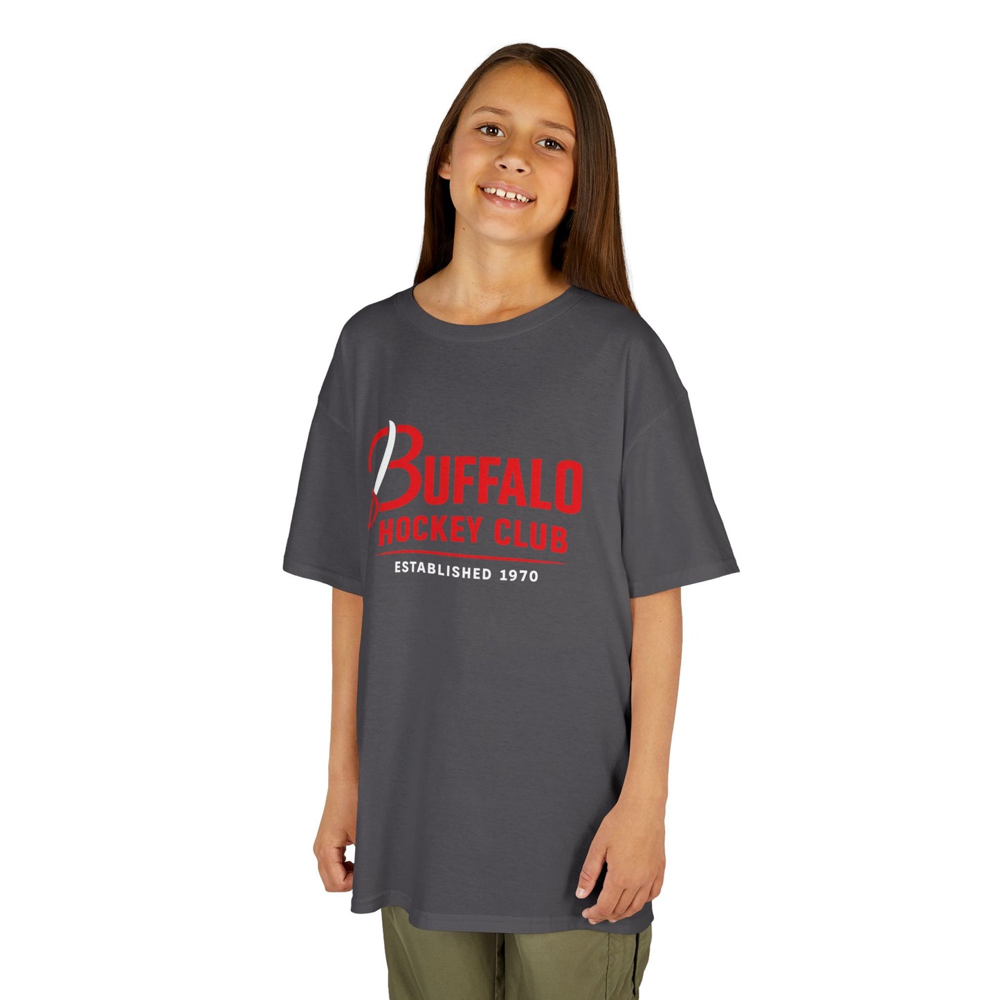 Buffalo Hockey Club Kids T‑Shirt — Youth Ice Hockey Fan Tee