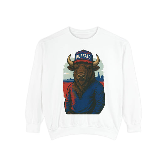 Buffalo Wearing Buffalo -Dyed Sweatshirt