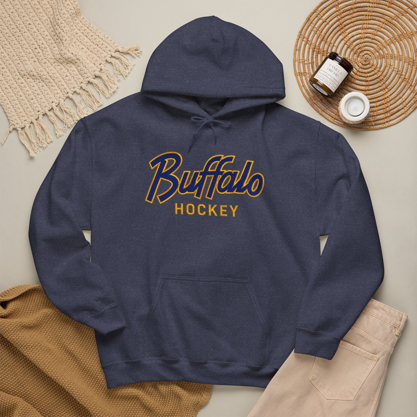 Buffalo Hockey Hoodie | Vintage Buffalo Hockey Sweatshirt | Buffalo Hockey Apparel | Buffalo NY Hoodie