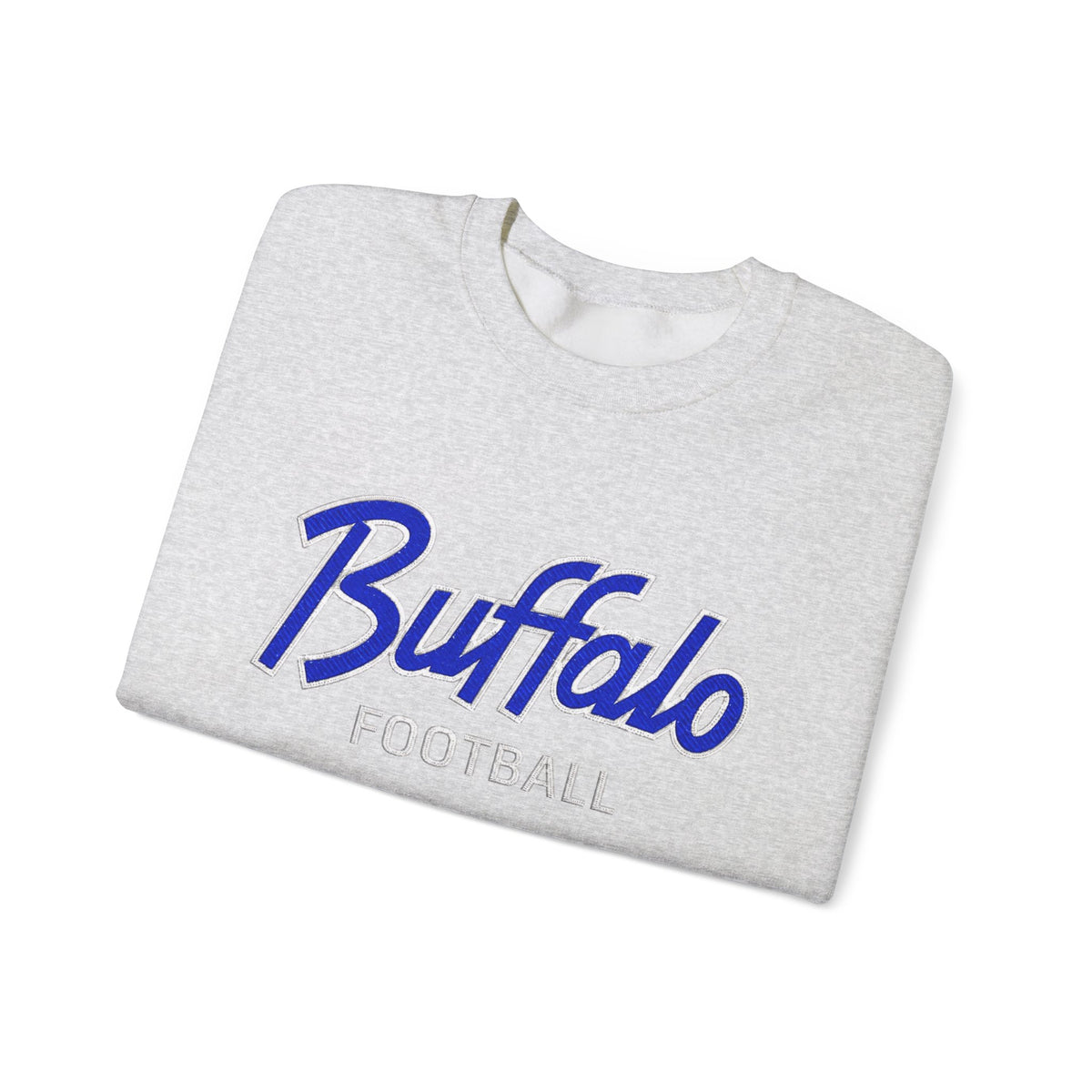 Buffalo Football Nickel City Crewneck Sweatshirt | Vintage Embroidered Buffalo Football Sweatshirt