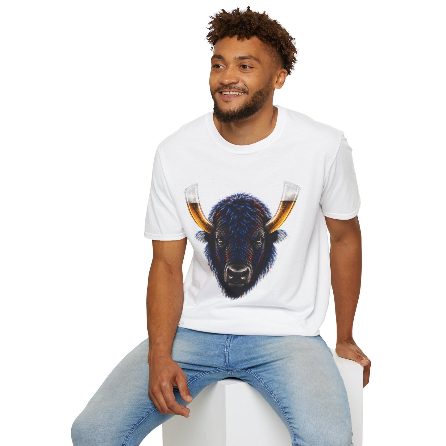 Buffalo Beer Horn T-Shirt – Buffalo Football Tailgate Shirt | 716 Game Day Apparel