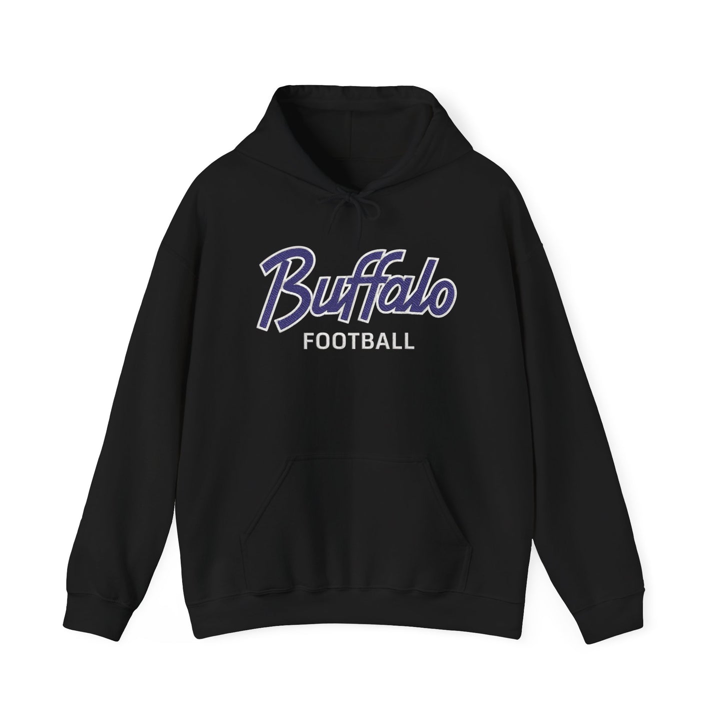 Buffalo Football Nickel City Hoodie | Vintage Embroidered Buffalo Football Hooded Sweatshirt