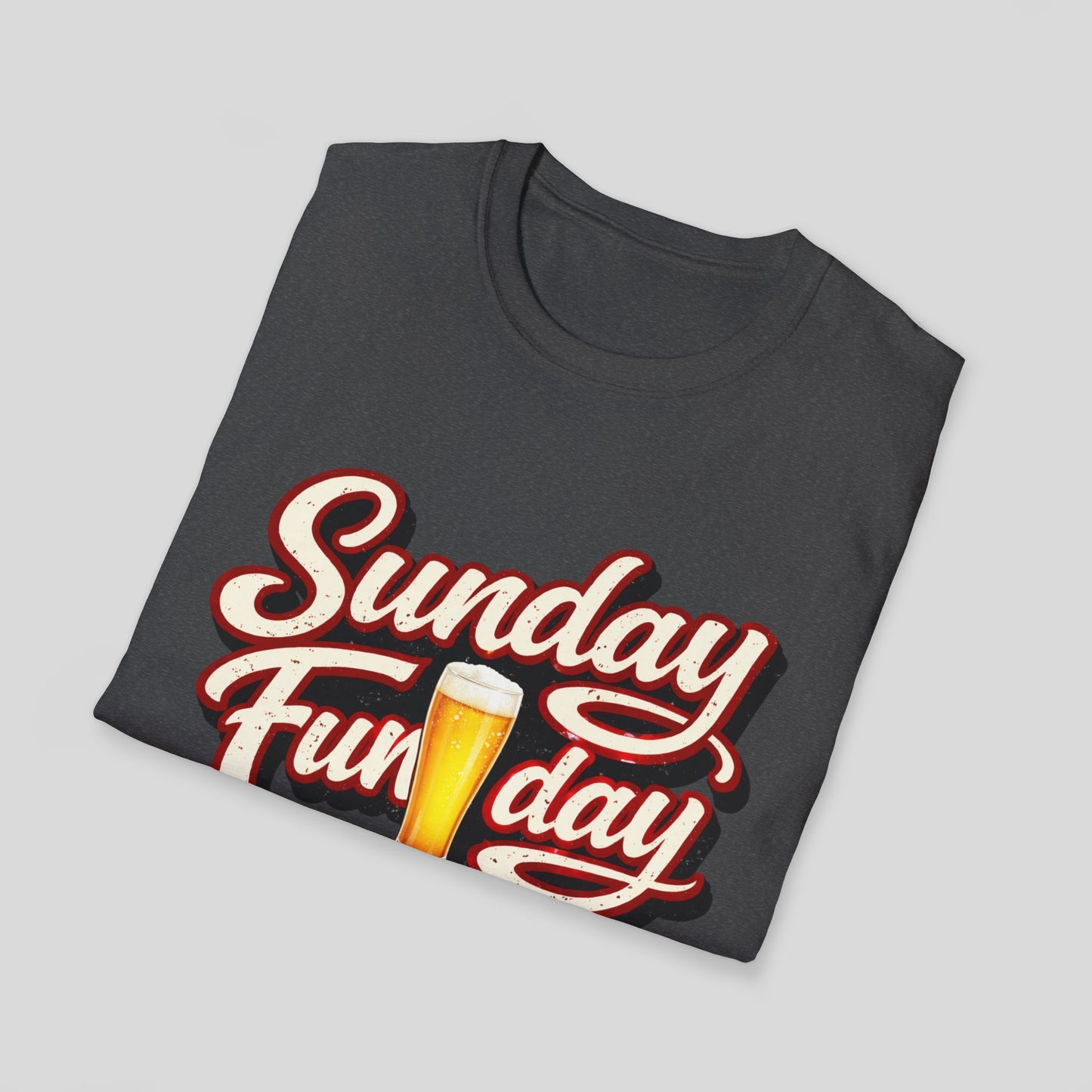 Sunday Funday T-Shirt – Retro Beer Graphic Tee for Brunch & Weekend Fun