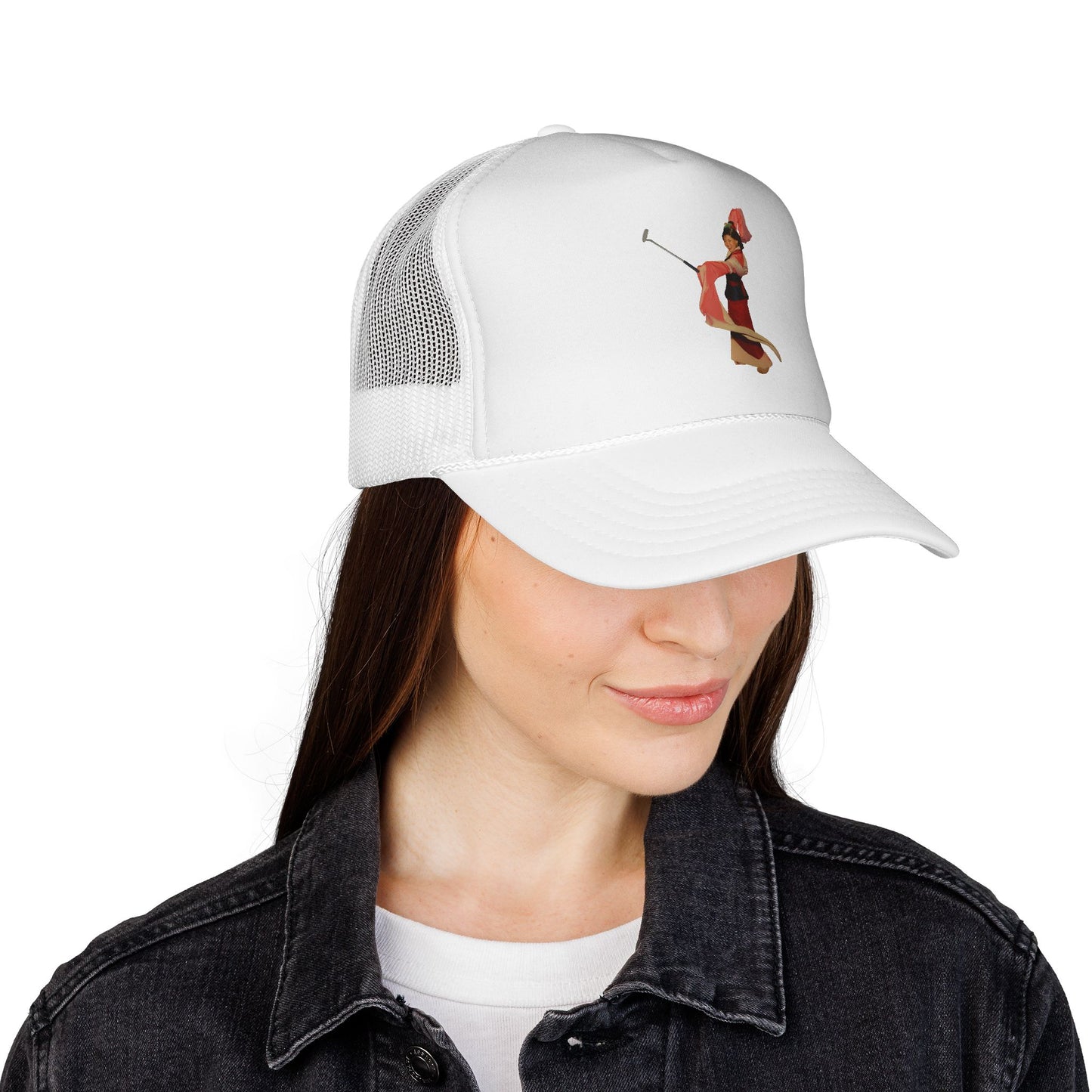 Vintage Belly Dancer Trucker Cap – Retro Dance Illustration Hat