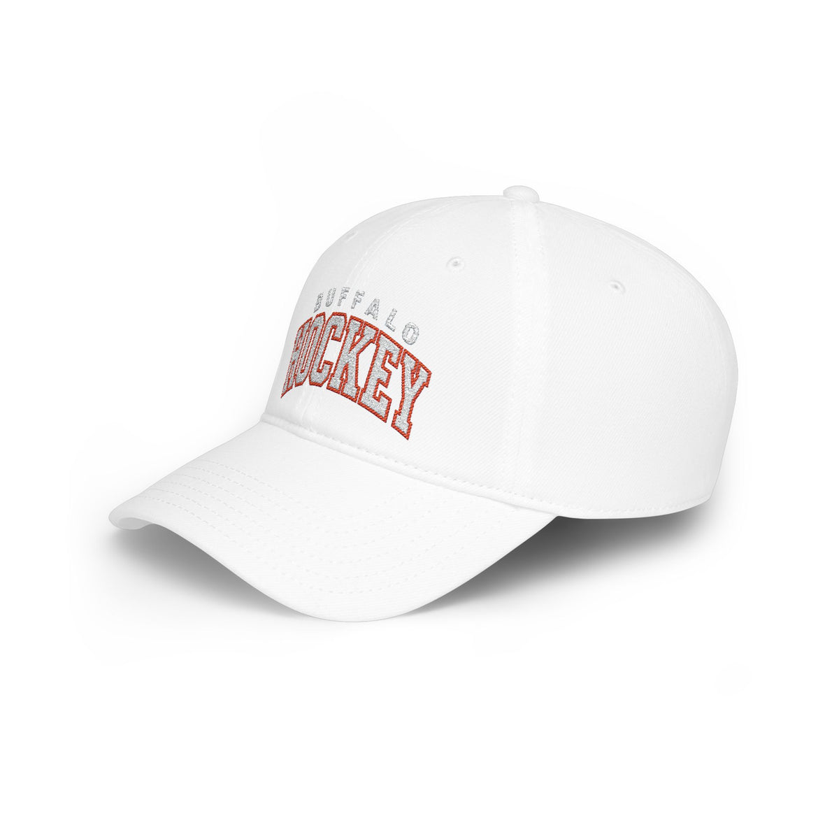 Buffalo Hockey Hat – Black, Red & White Embroidered Cap