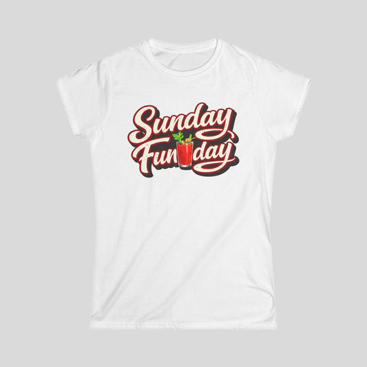 Sunday Funday Women’s T-Shirt – Cocktail Brunch Graphic Tee | Teesrus716