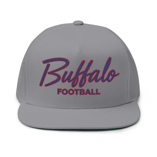 Buffalo Football Hat – Retro Script Buffalo NY Snapback Cap | 716 Sideline Gear