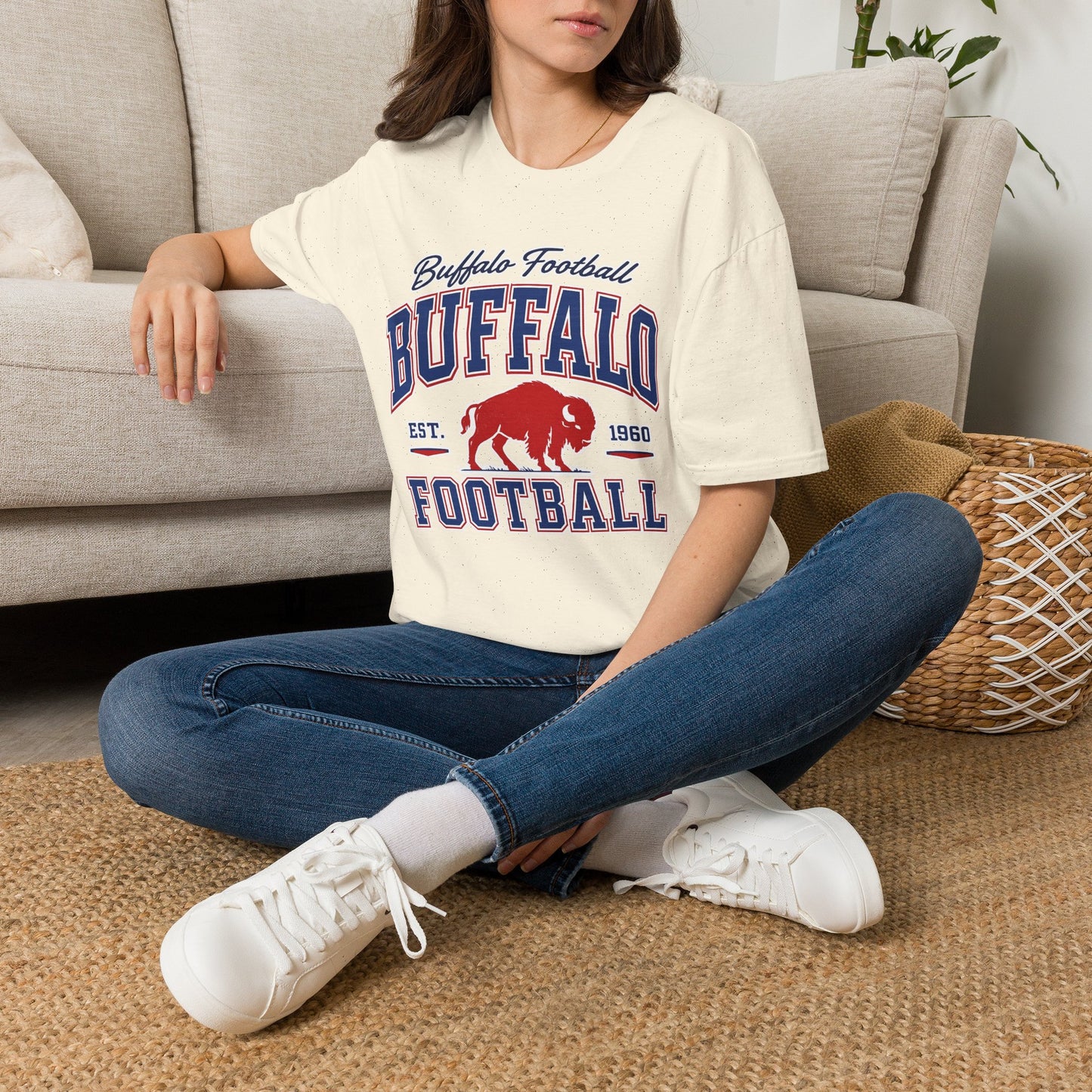Buffalo Football Shirt | Vintage Buffalo Football T-Shirt | Buffalo Bison Fan Apparel