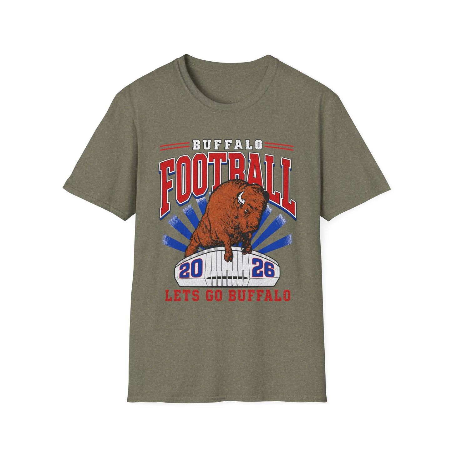 Buffalo Football Shirt | Vintage Buffalo Football T-Shirt | Buffalo Football Apparel