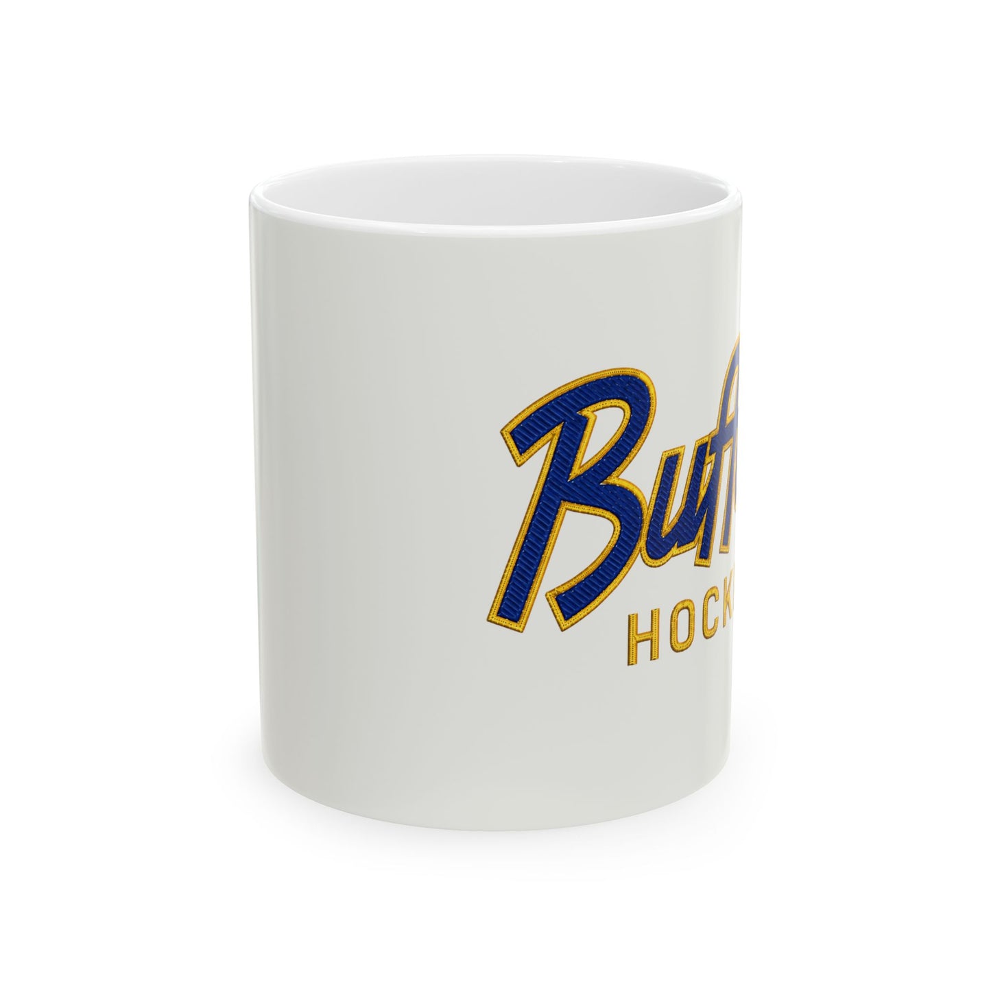 Buffalo Hockey Ceramic Mug — Team Logo Coffee Cup (11oz, 15oz)