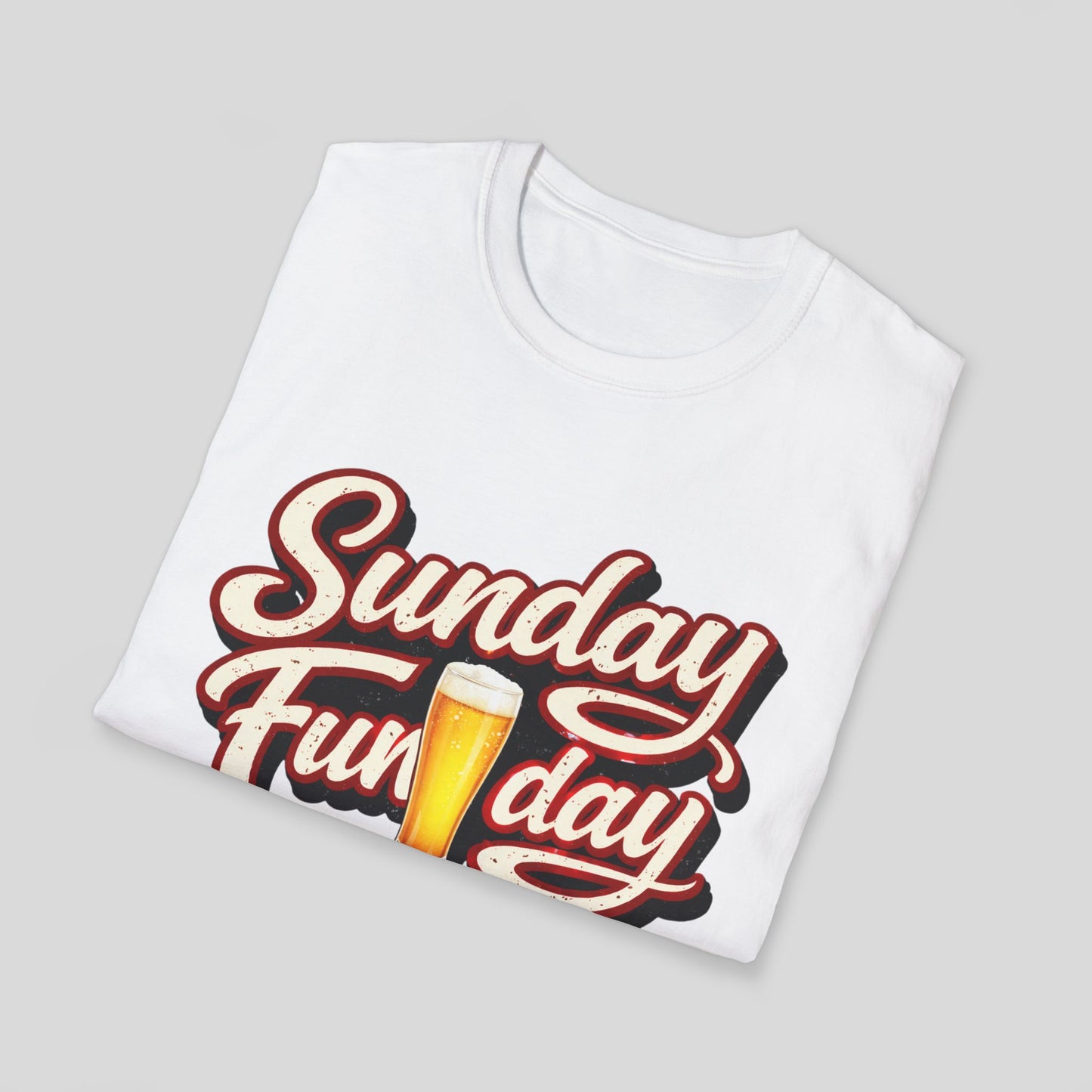 Sunday Funday T-Shirt – Retro Beer Graphic Tee for Brunch & Weekend Fun
